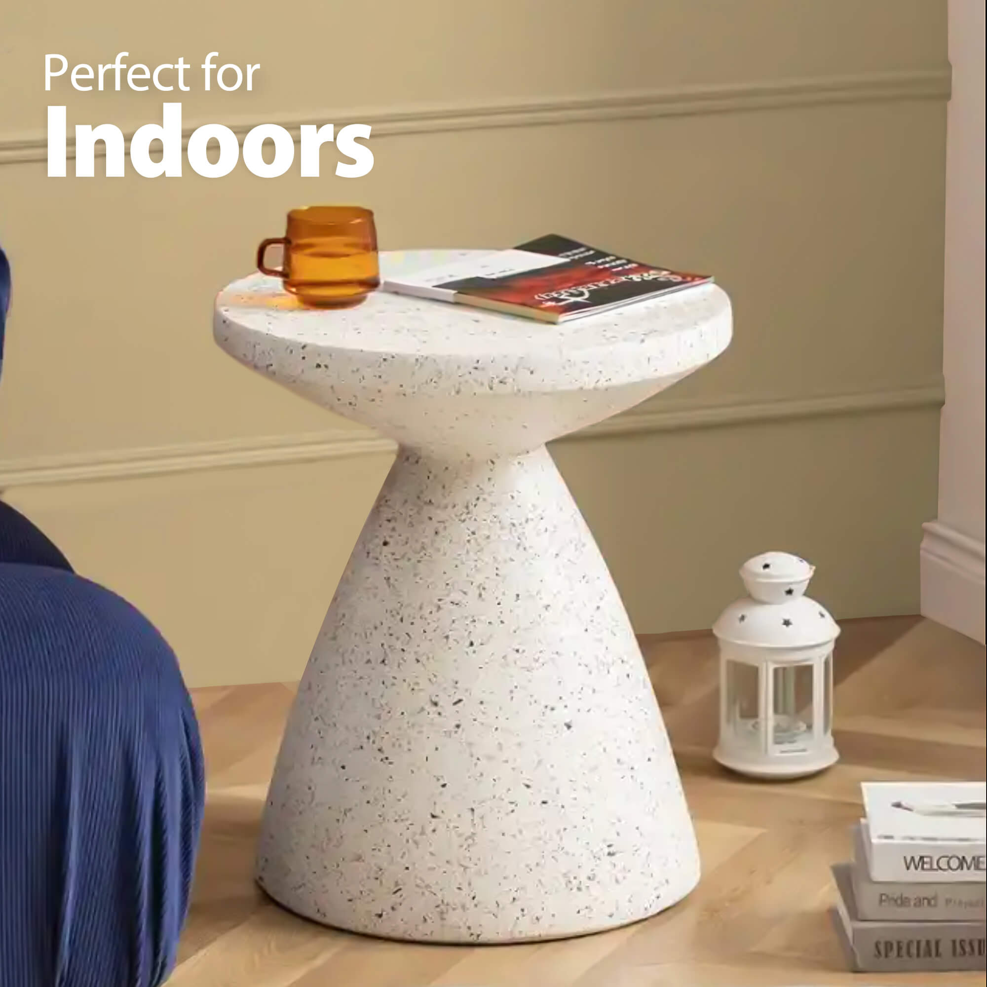 Agder Round Coffee Accent Side Table