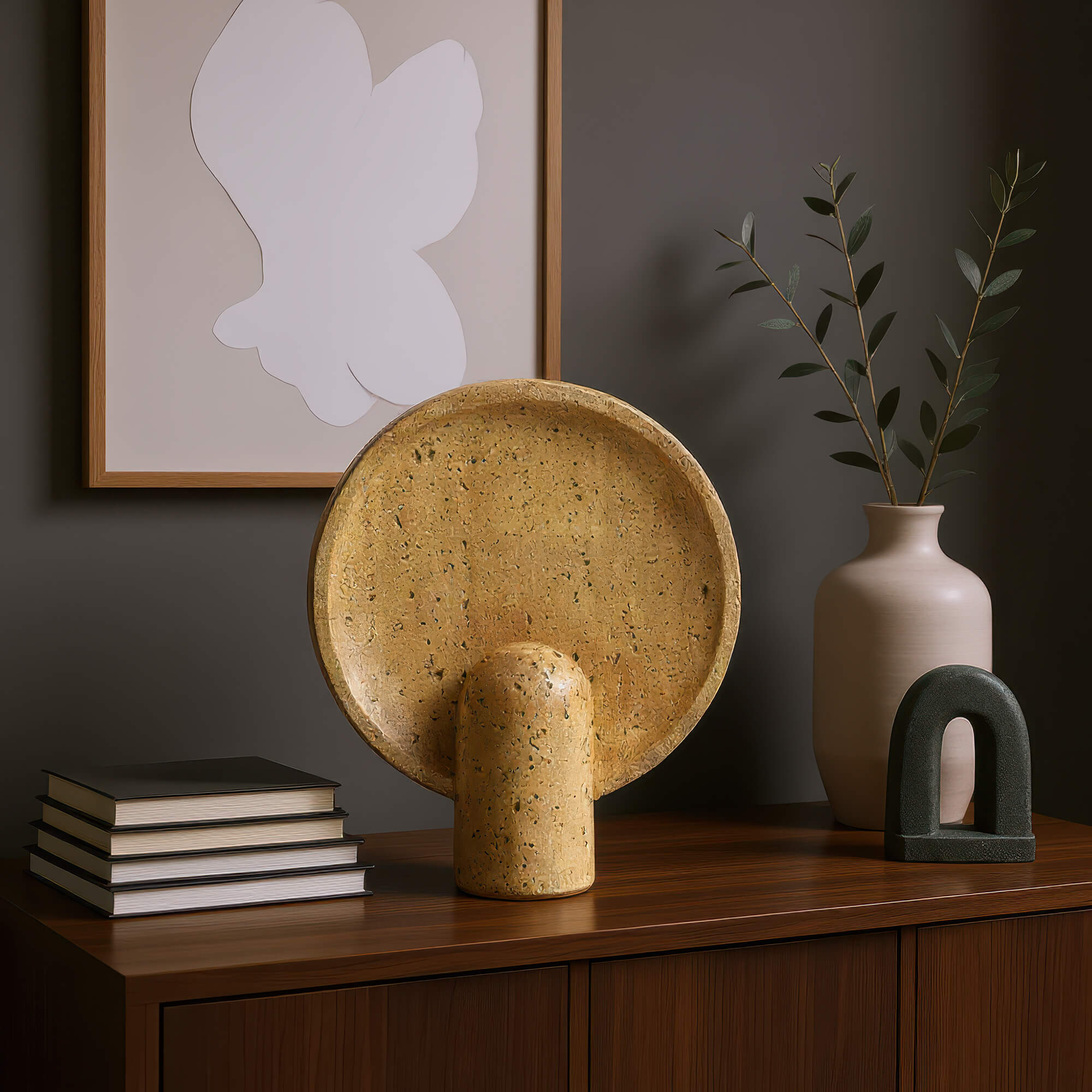 Umea Travertine Table Lamp