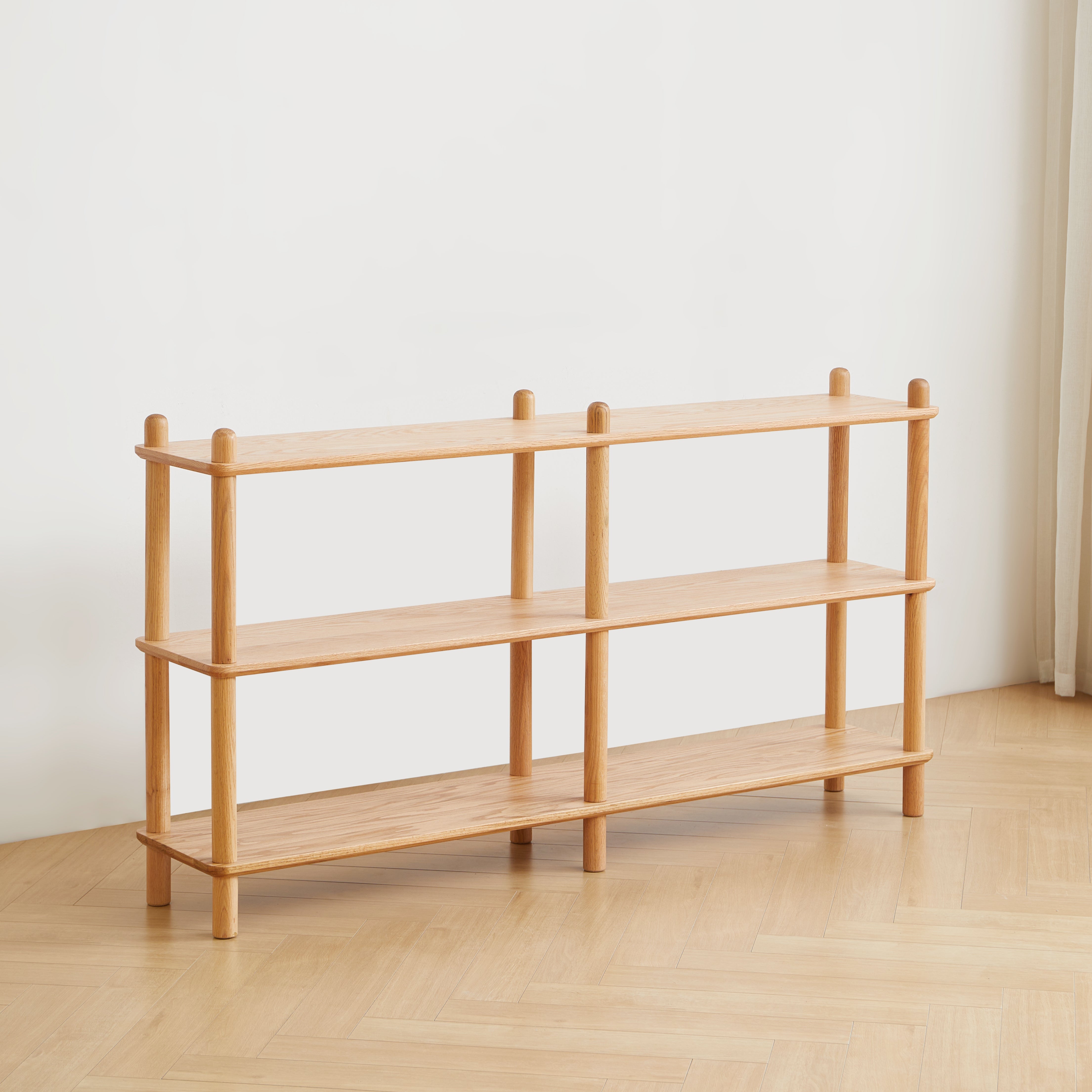 Harstad 2 Tier Solid Oak Display Shelf
