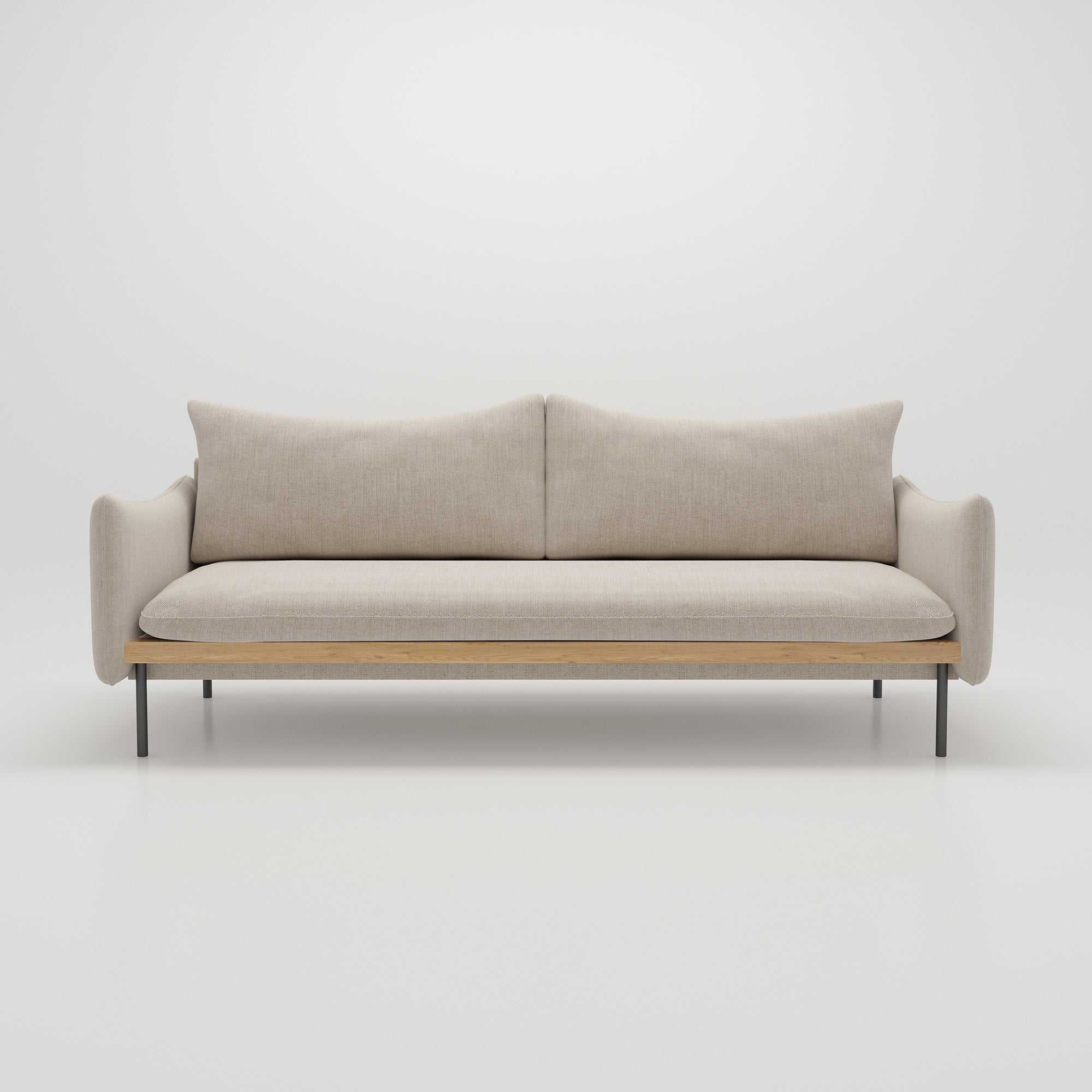 Lunde 3 Seater Linen Sofa