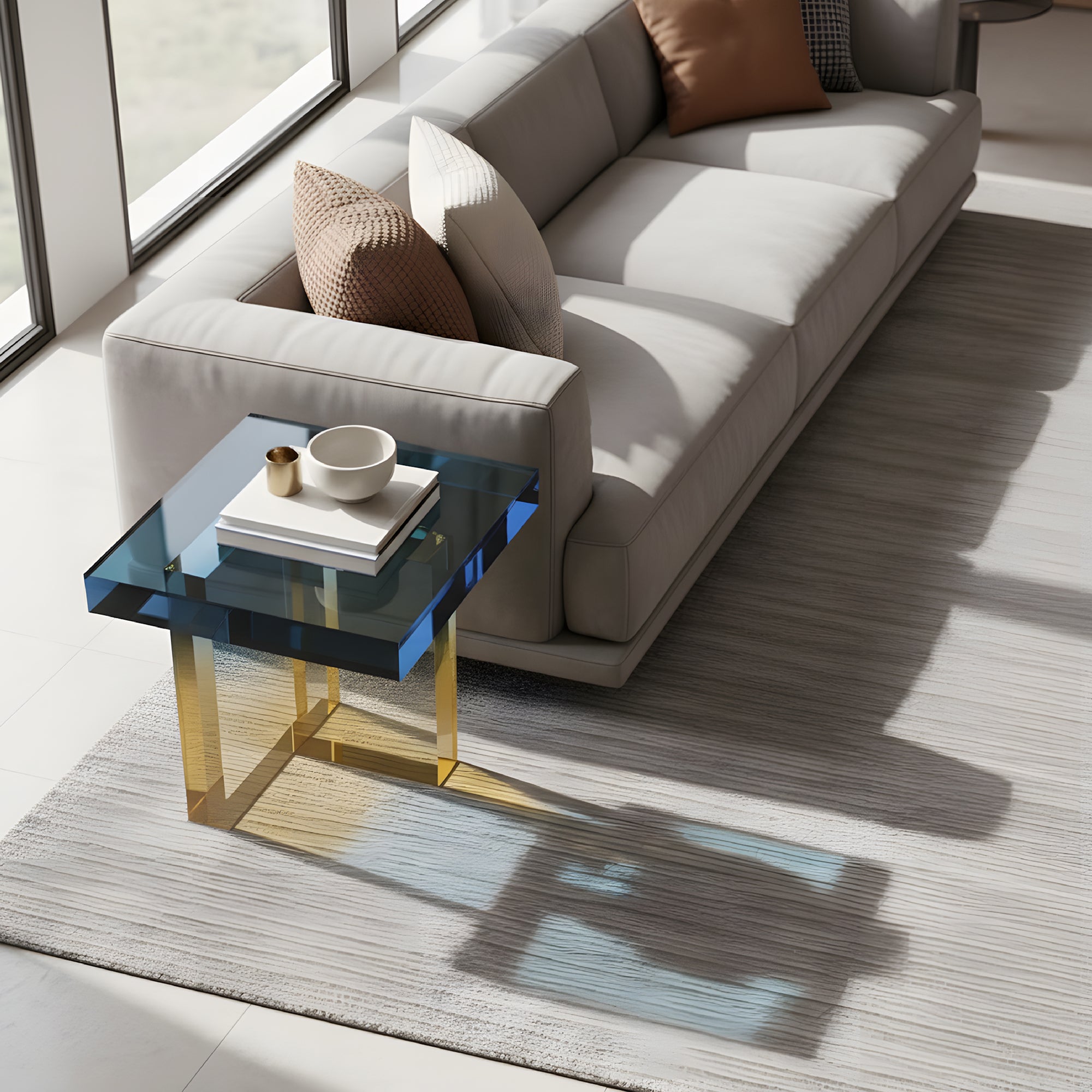 Ballerup Acrylic Bedside Table