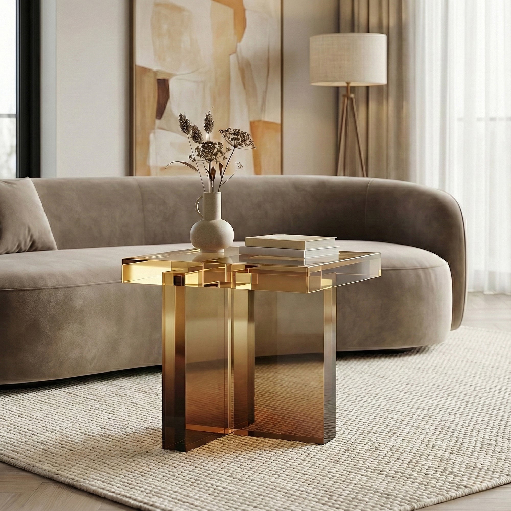 Ballerup Acrylic Bedside Table