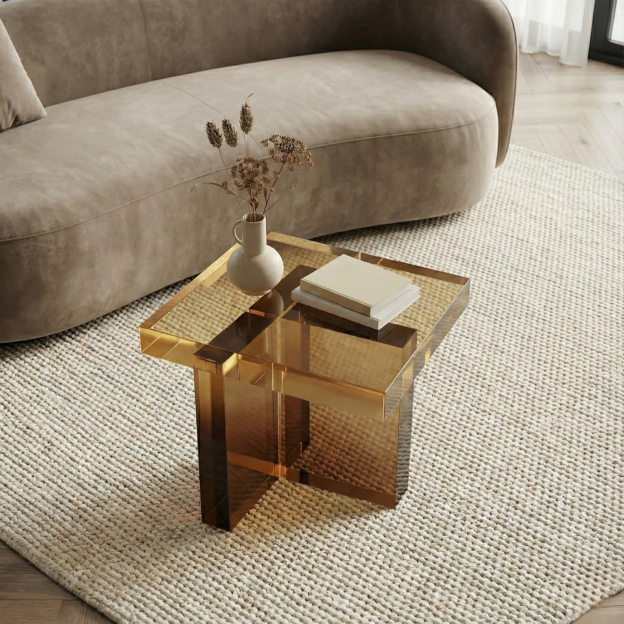 Ballerup Acrylic Bedside Table