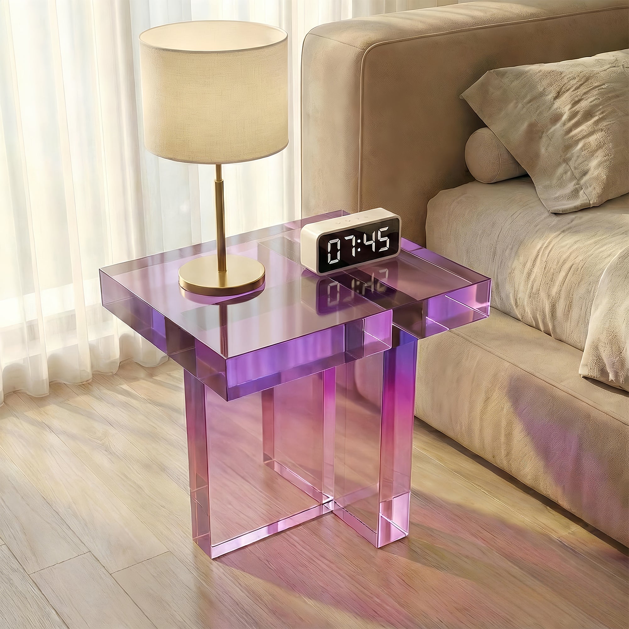 Ballerup Acrylic Bedside Table