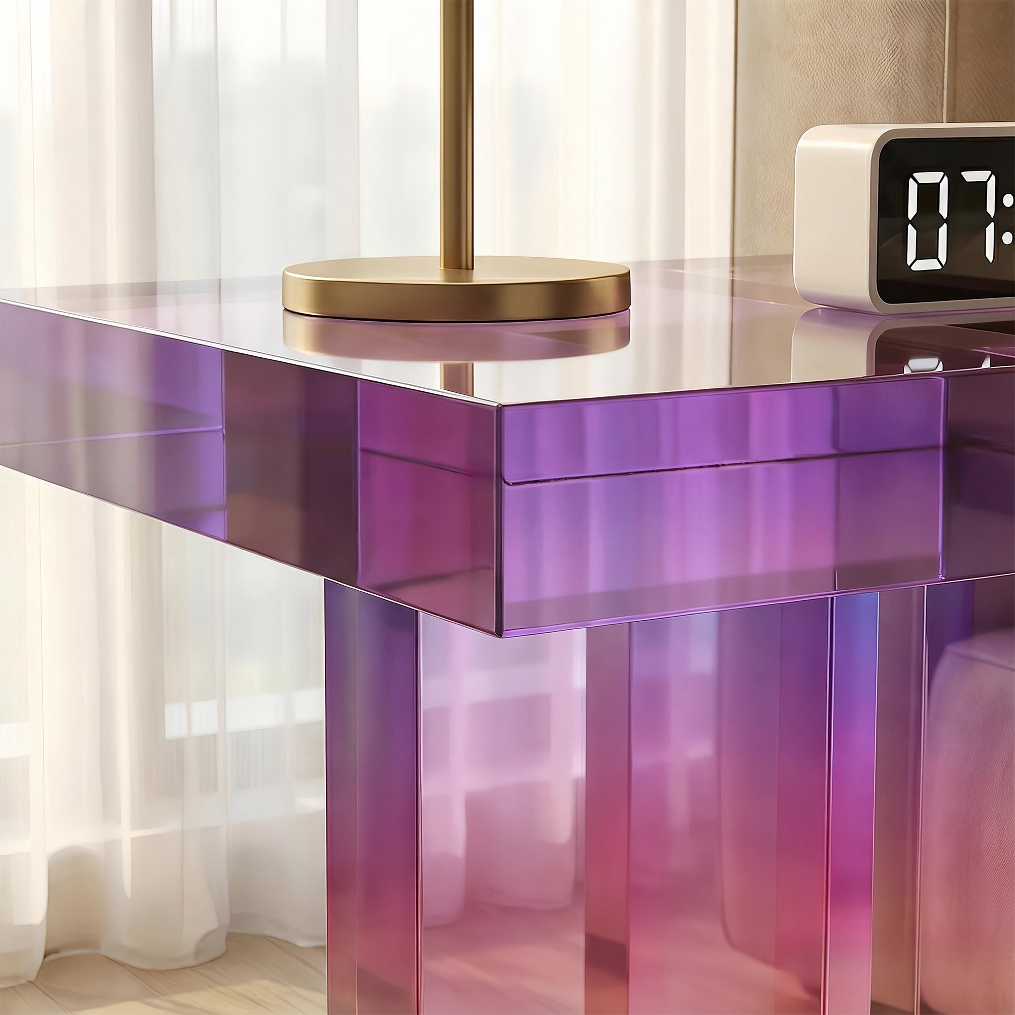 Ballerup Acrylic Bedside Table