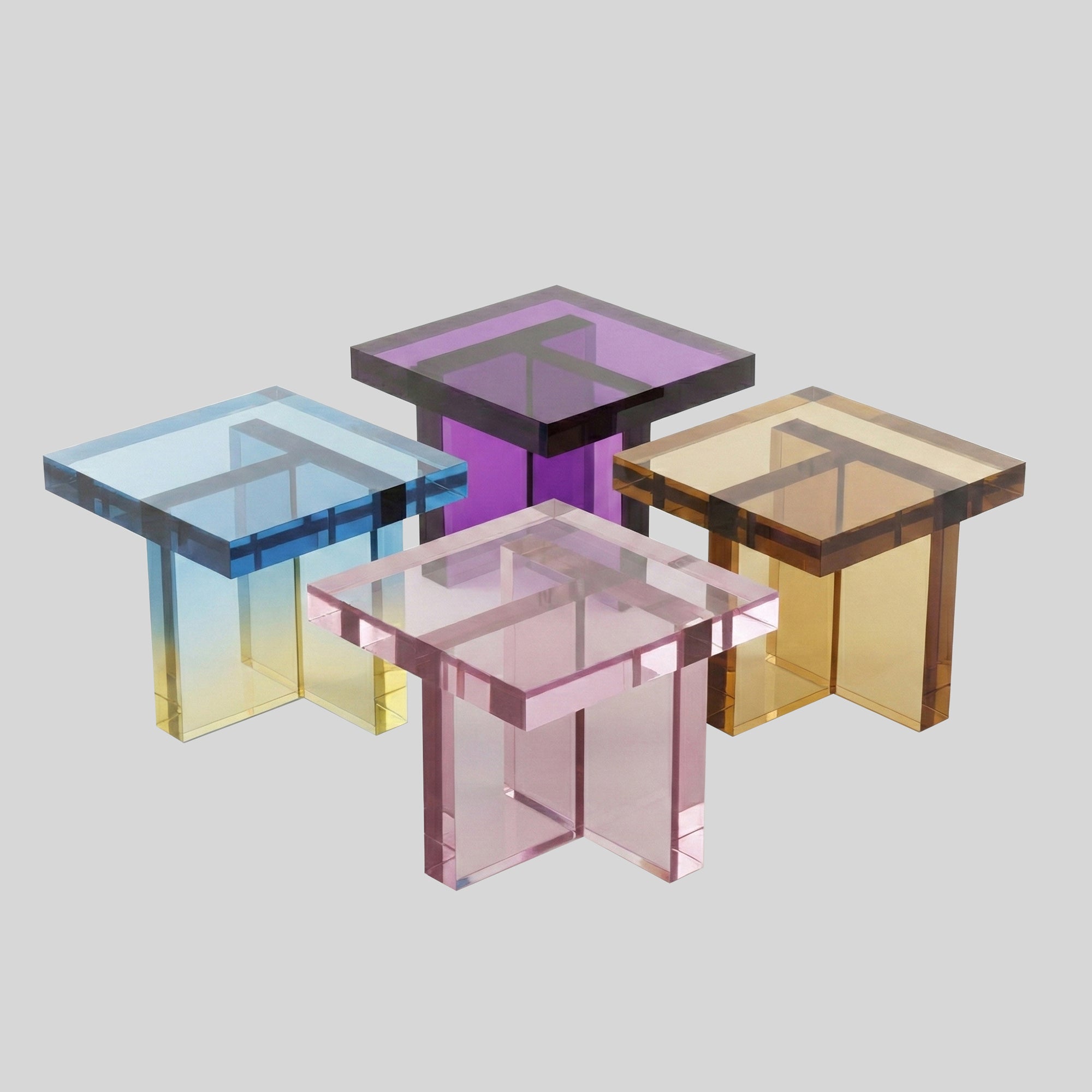 Ballerup Acrylic Bedside Table