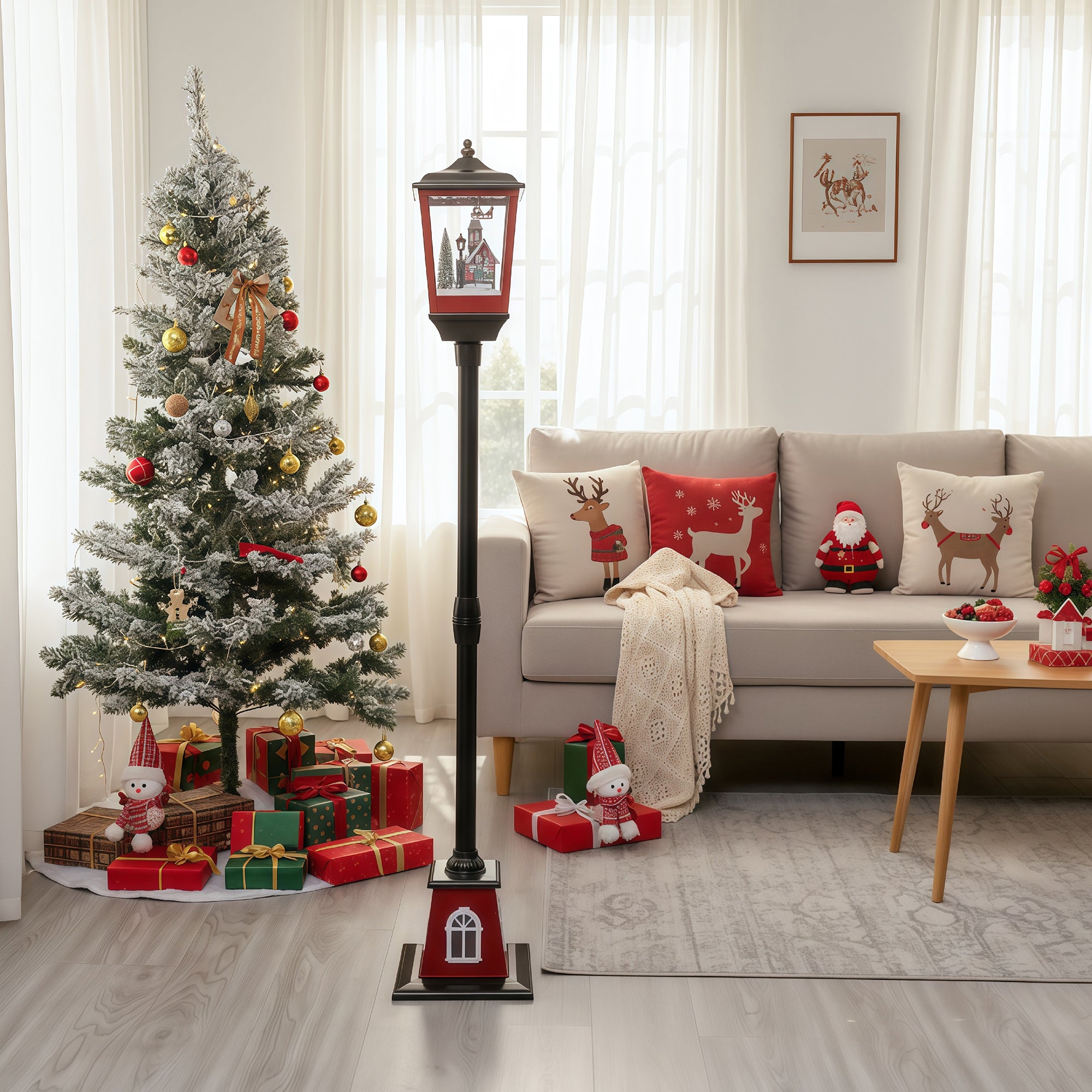 Baltzarsgatan Christmas Lamp Post - Black