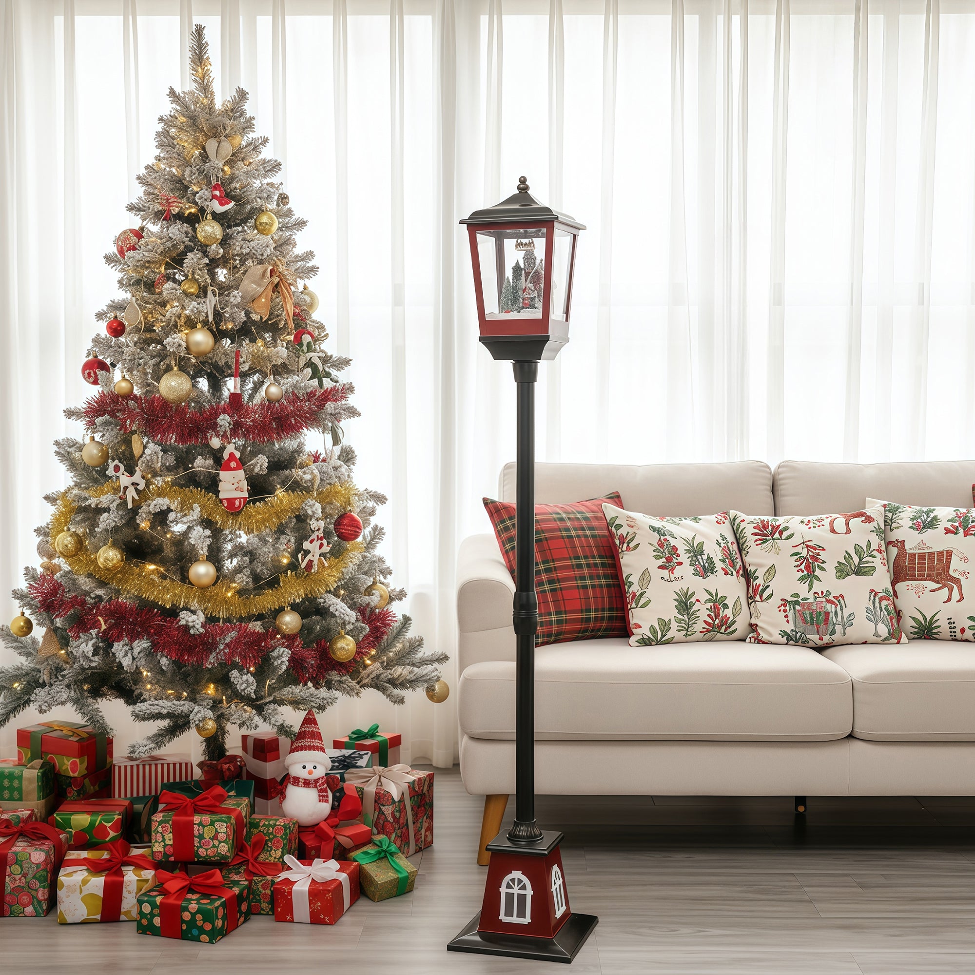 Baltzarsgatan Christmas Lamp Post - Black