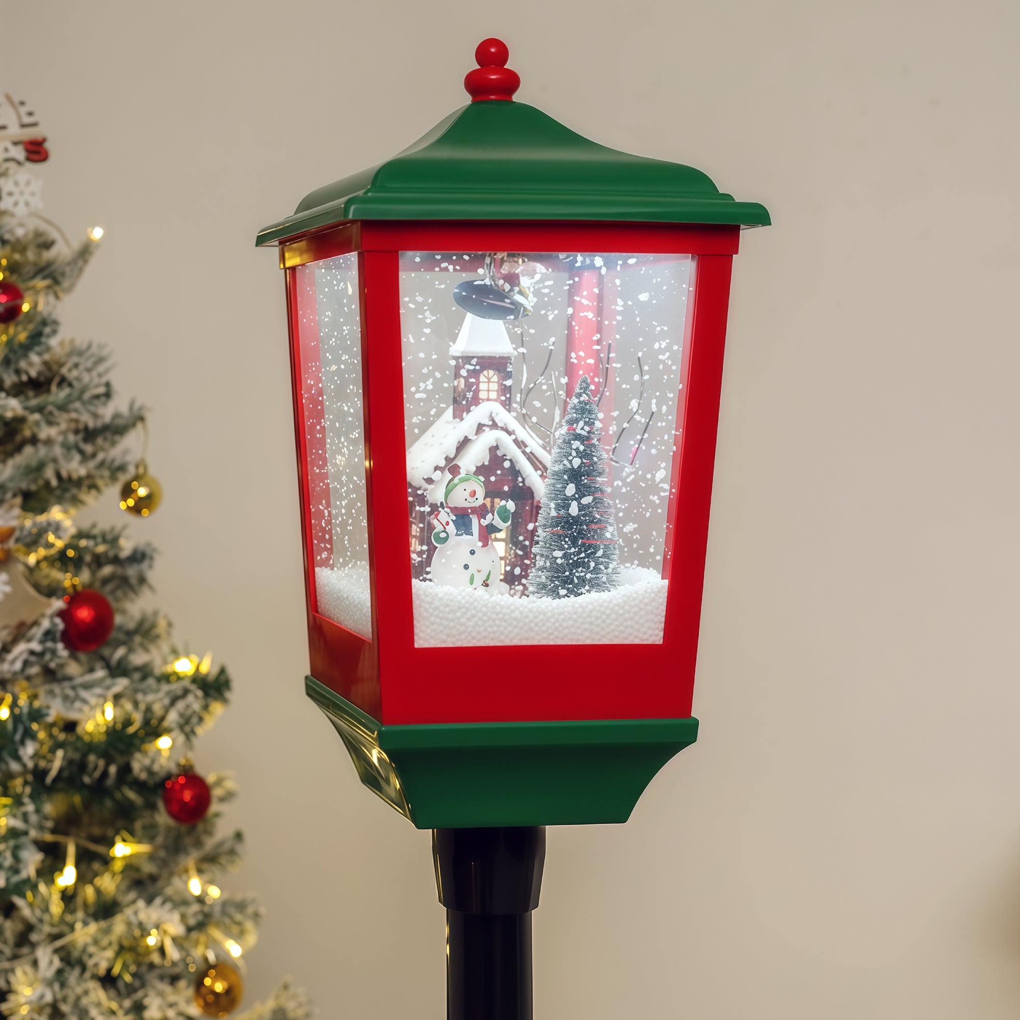 Baltzarsgatan Christmas Lamp Post - Green