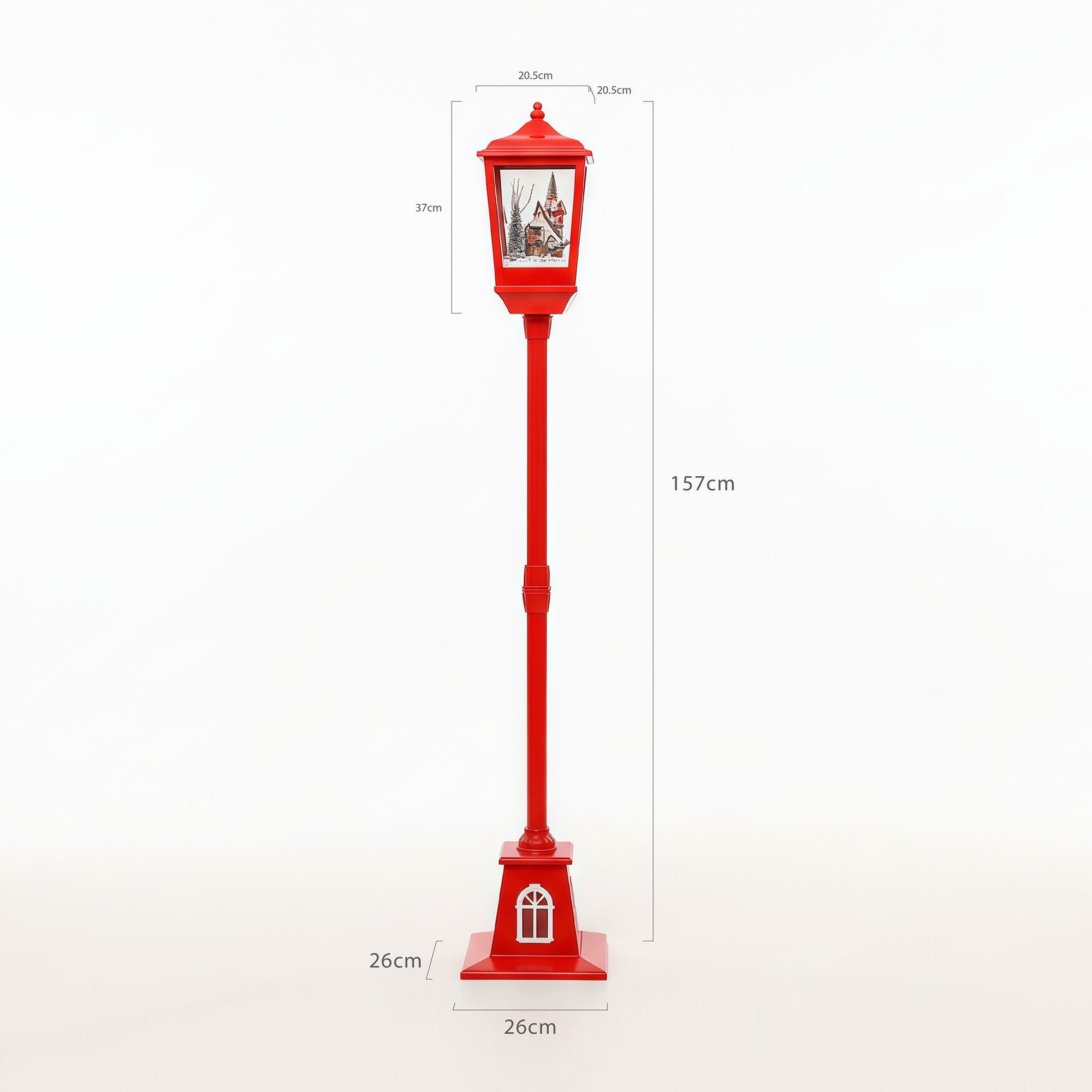 Baltzarsgatan Christmas Lamp Post - Red