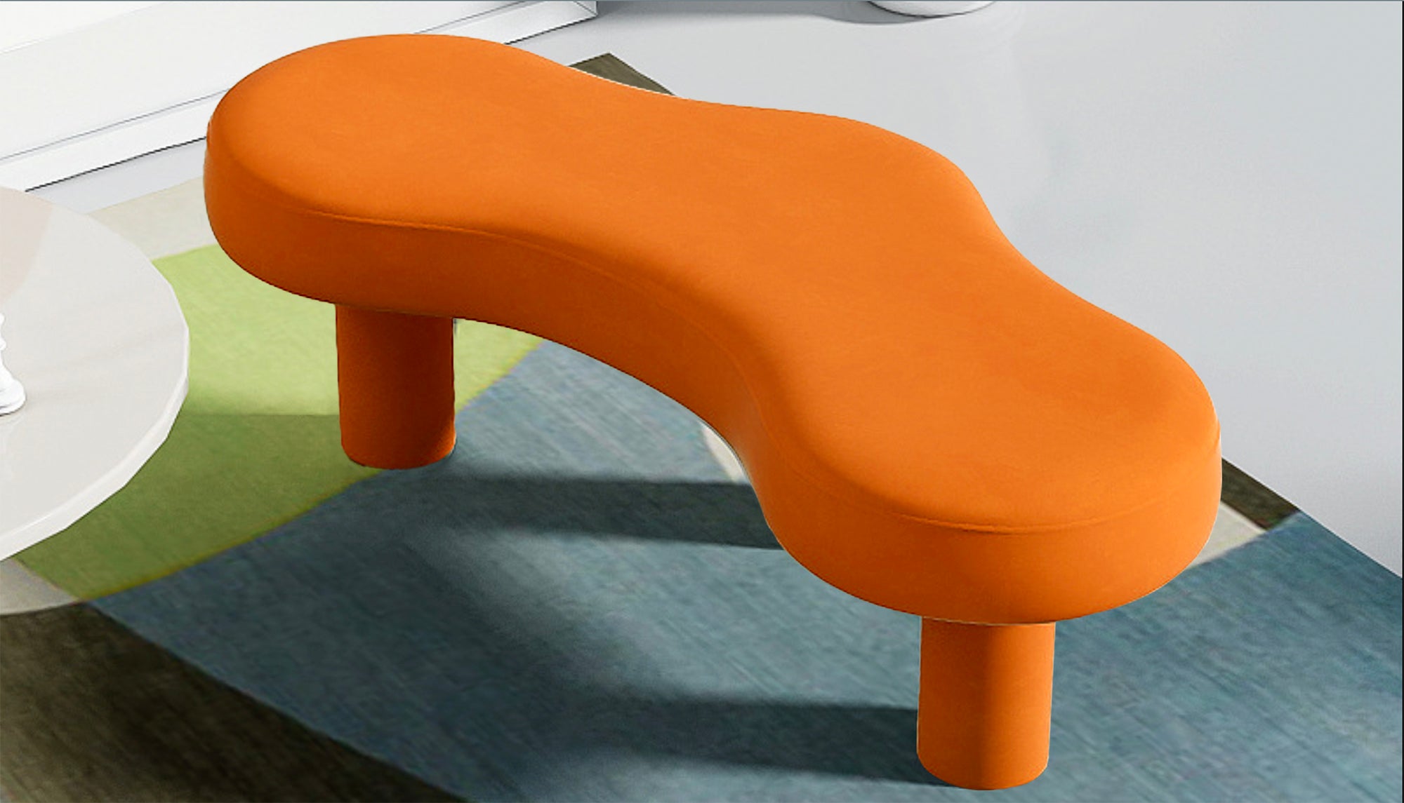 Avesta Bold Replica Accent Bench - Orange