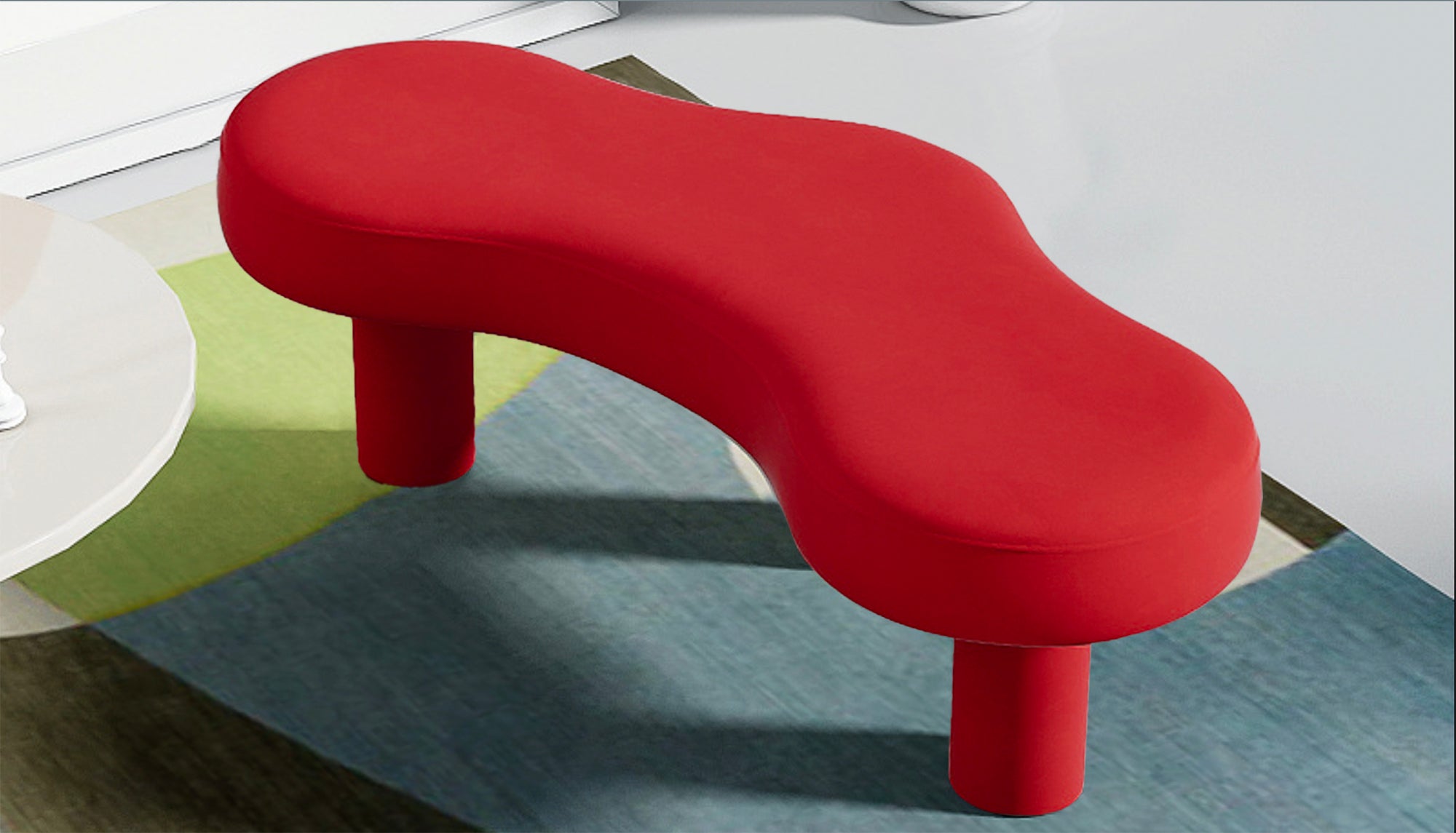 Avesta Bold Replica Accent Bench - Red