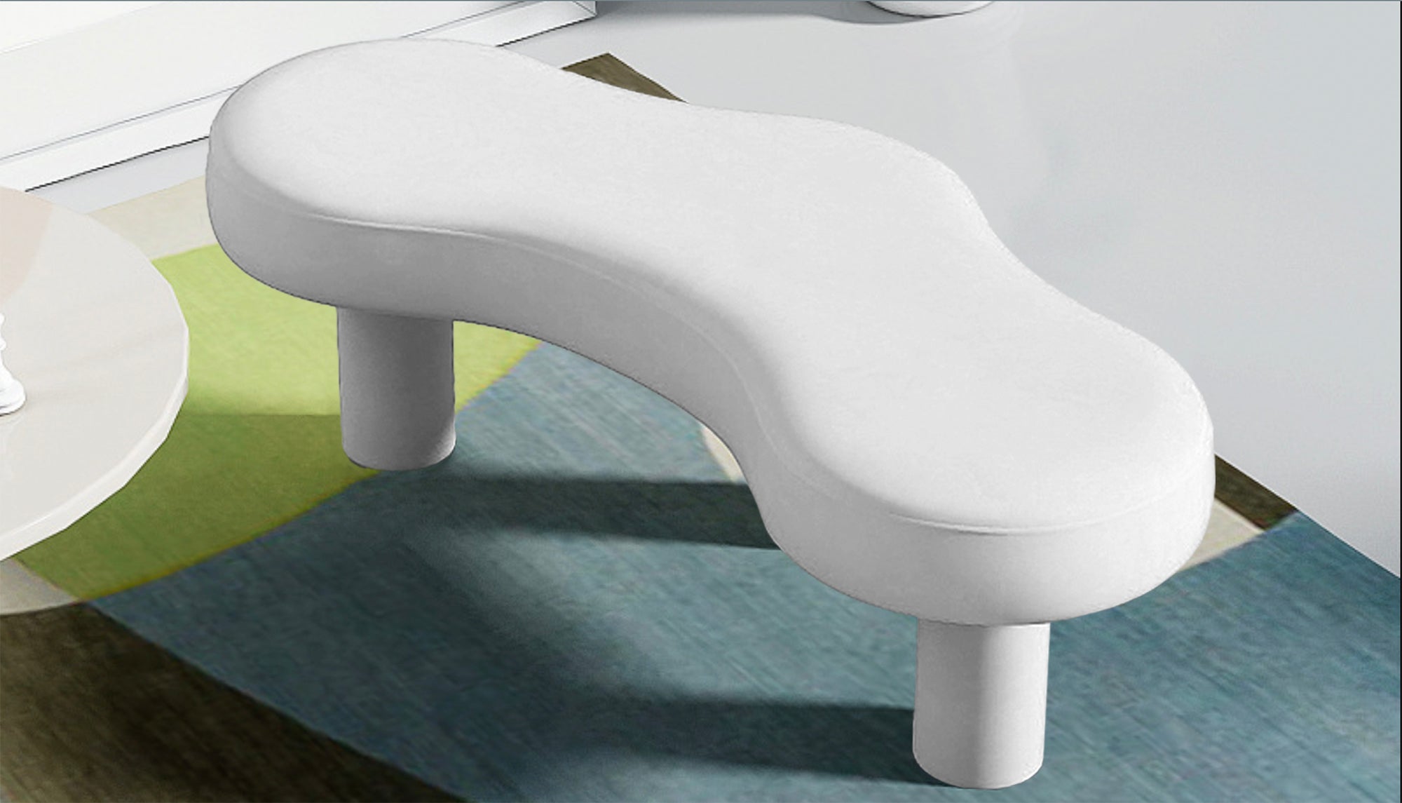 Avesta Bold Replica Accent Bench - White
