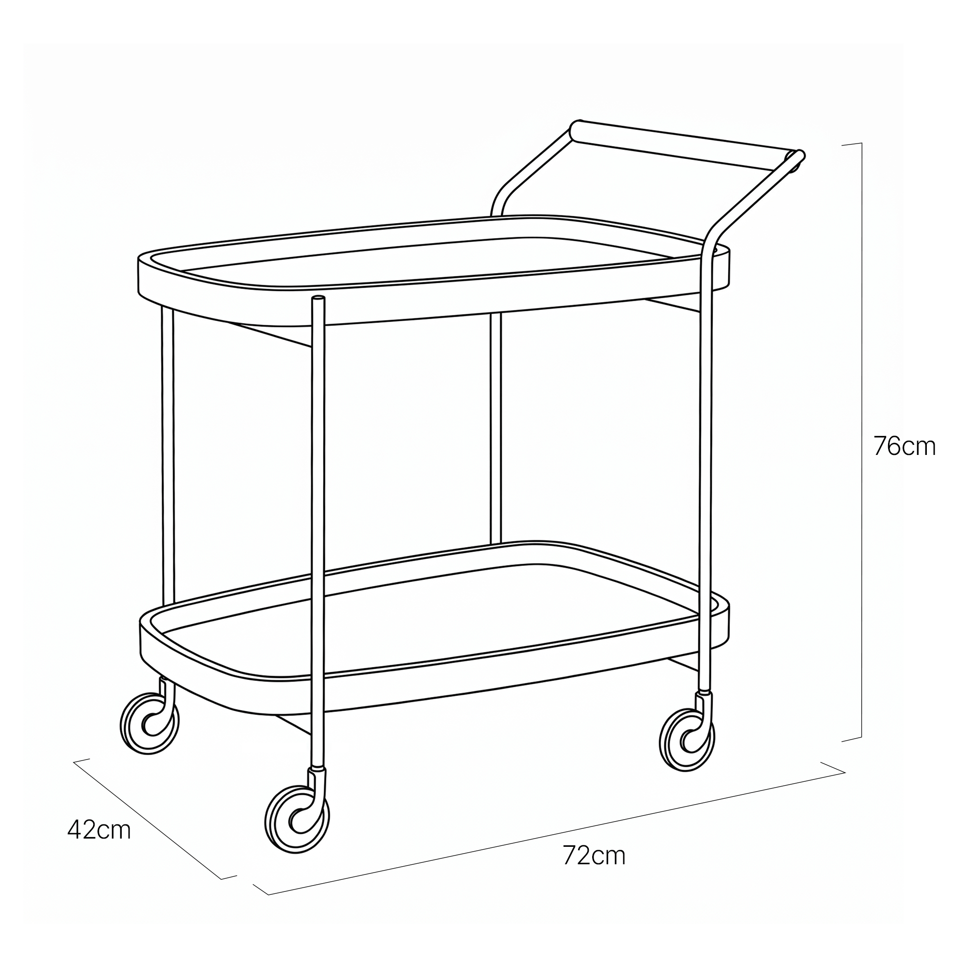 Birkerød Serving Trolley