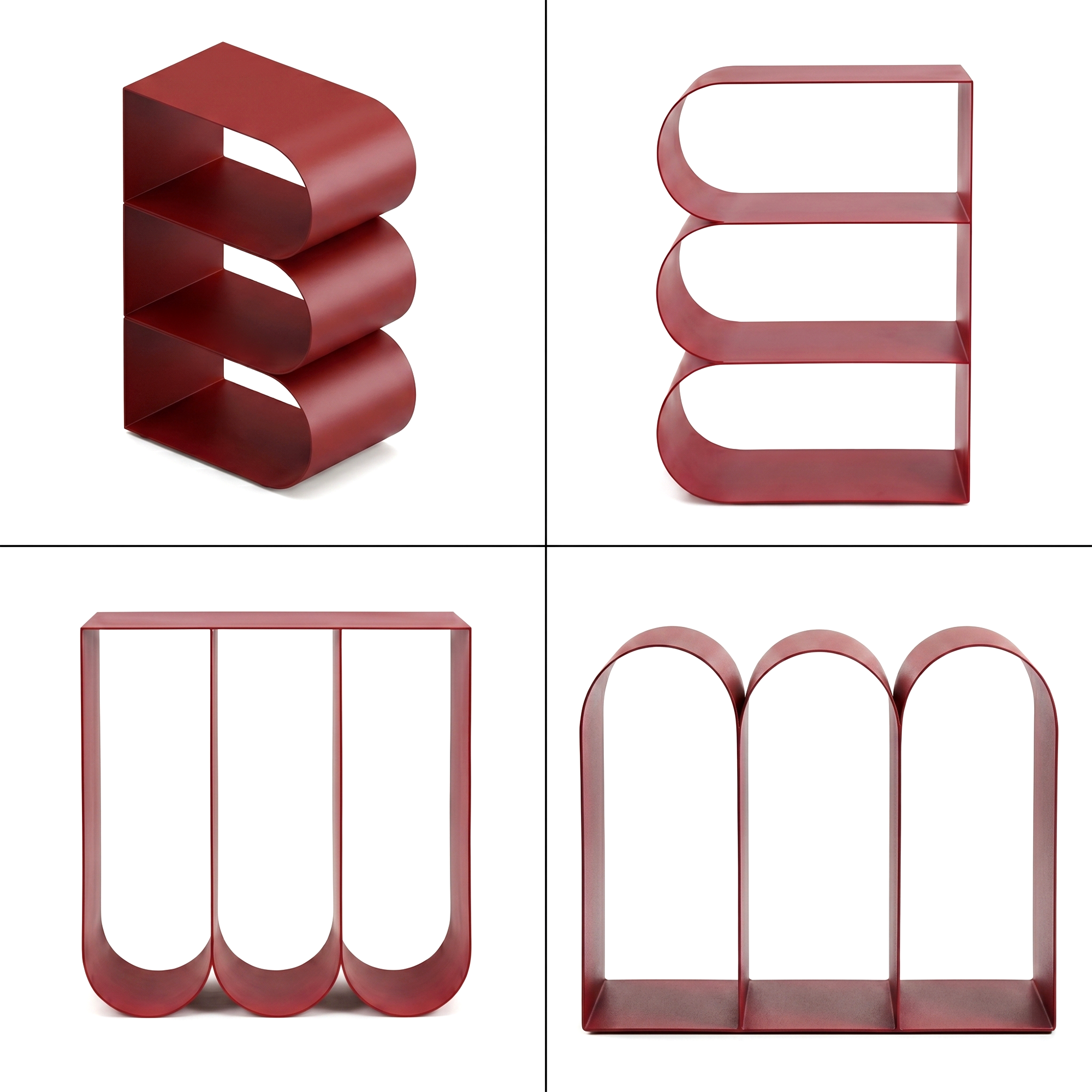 Borgholm Metal Bookshelf Rack | 3 Colors