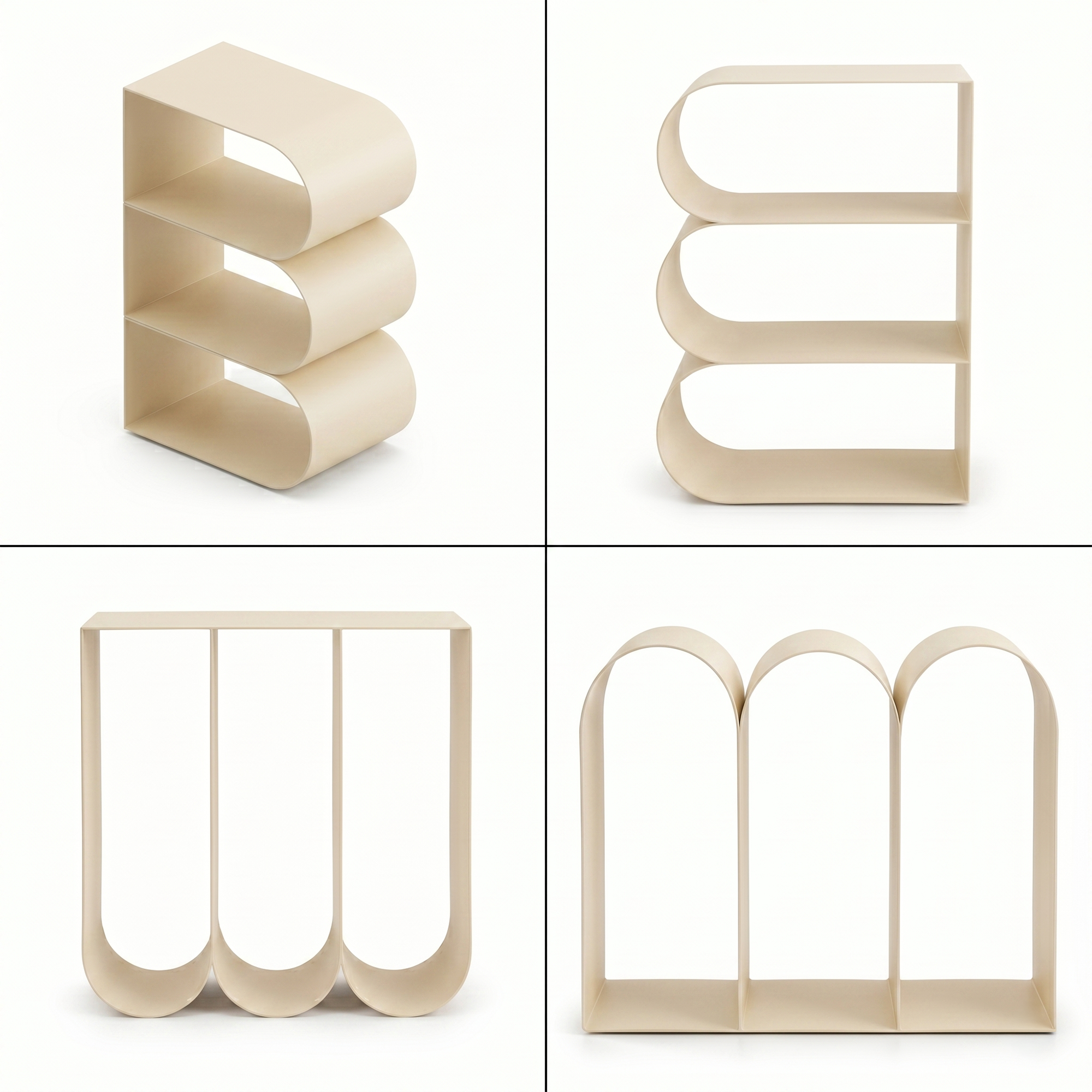 Borgholm Metal Bookshelf Rack | 3 Colors