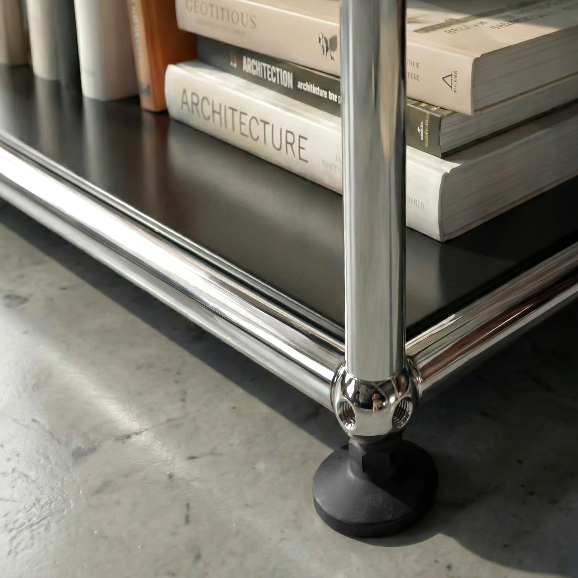 Brædstrup Stainless Steel Bedside Table