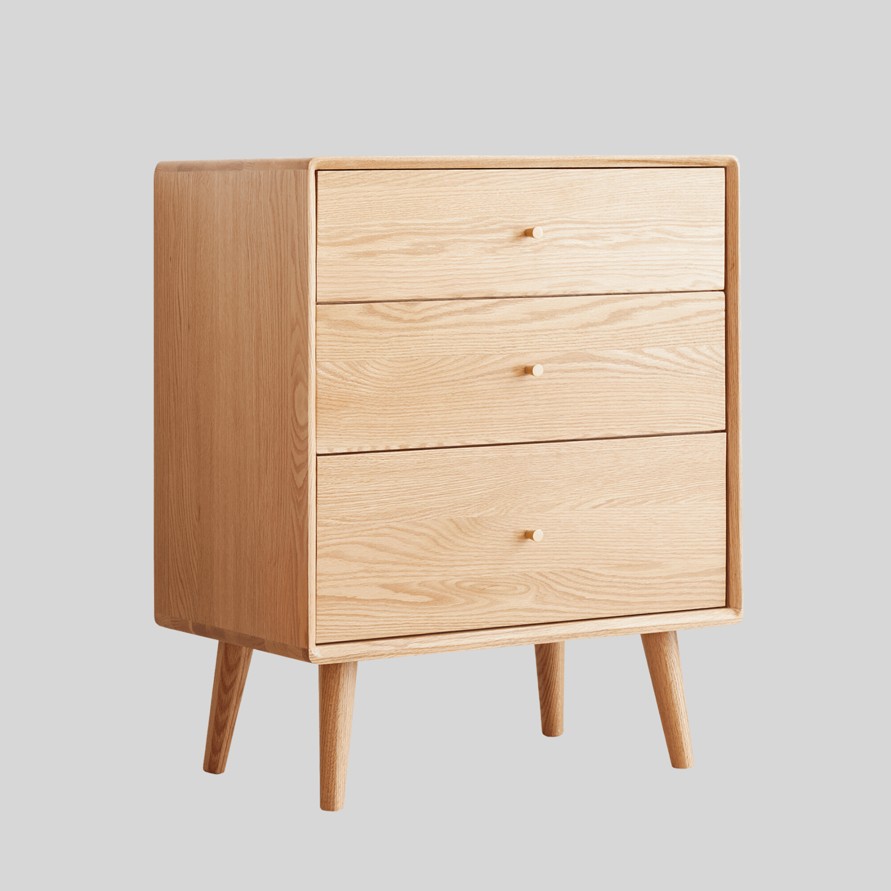 Ronne Solid Oak Chest of Drawer Bedside Table