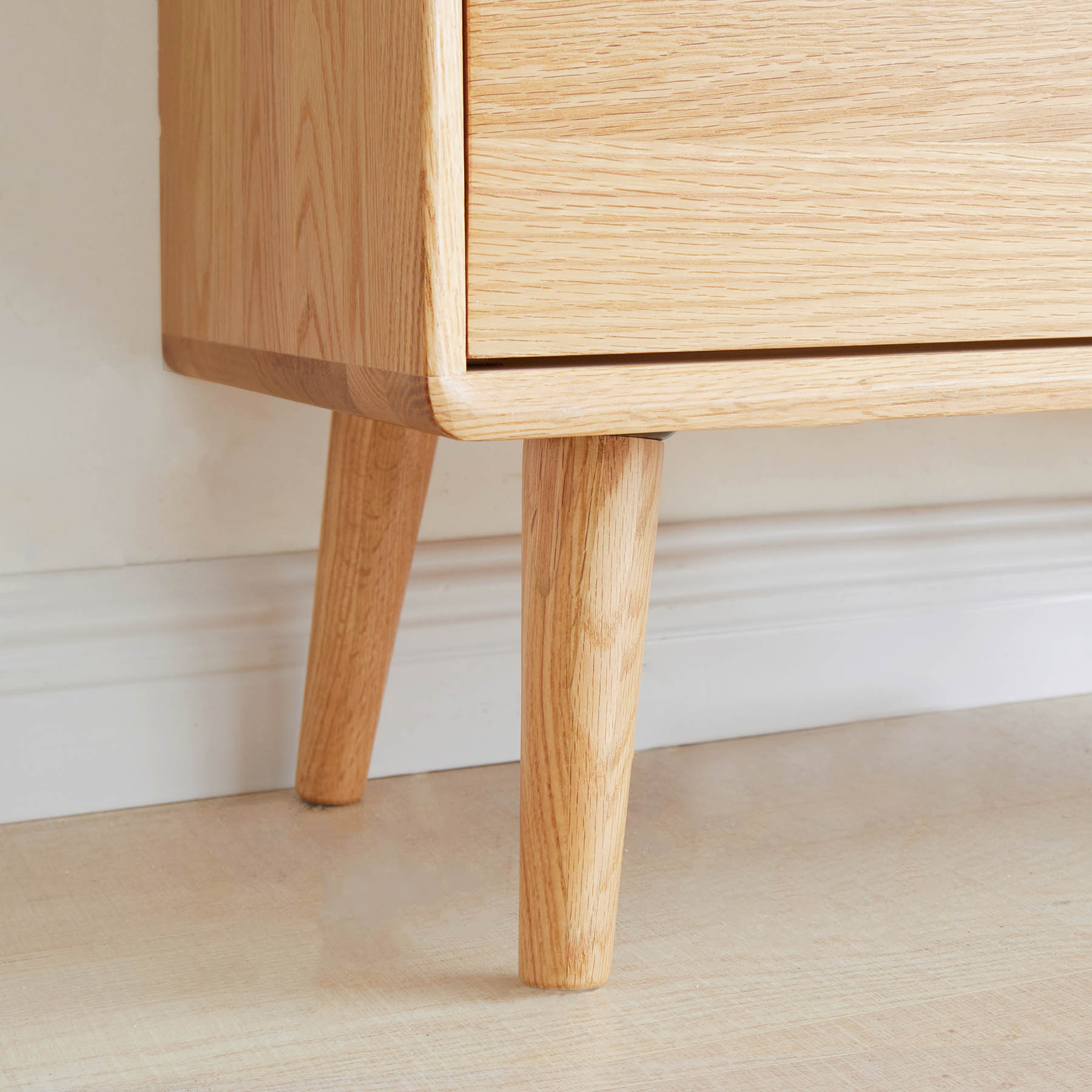 Ronne Solid Oak Chest of Drawer Bedside Table