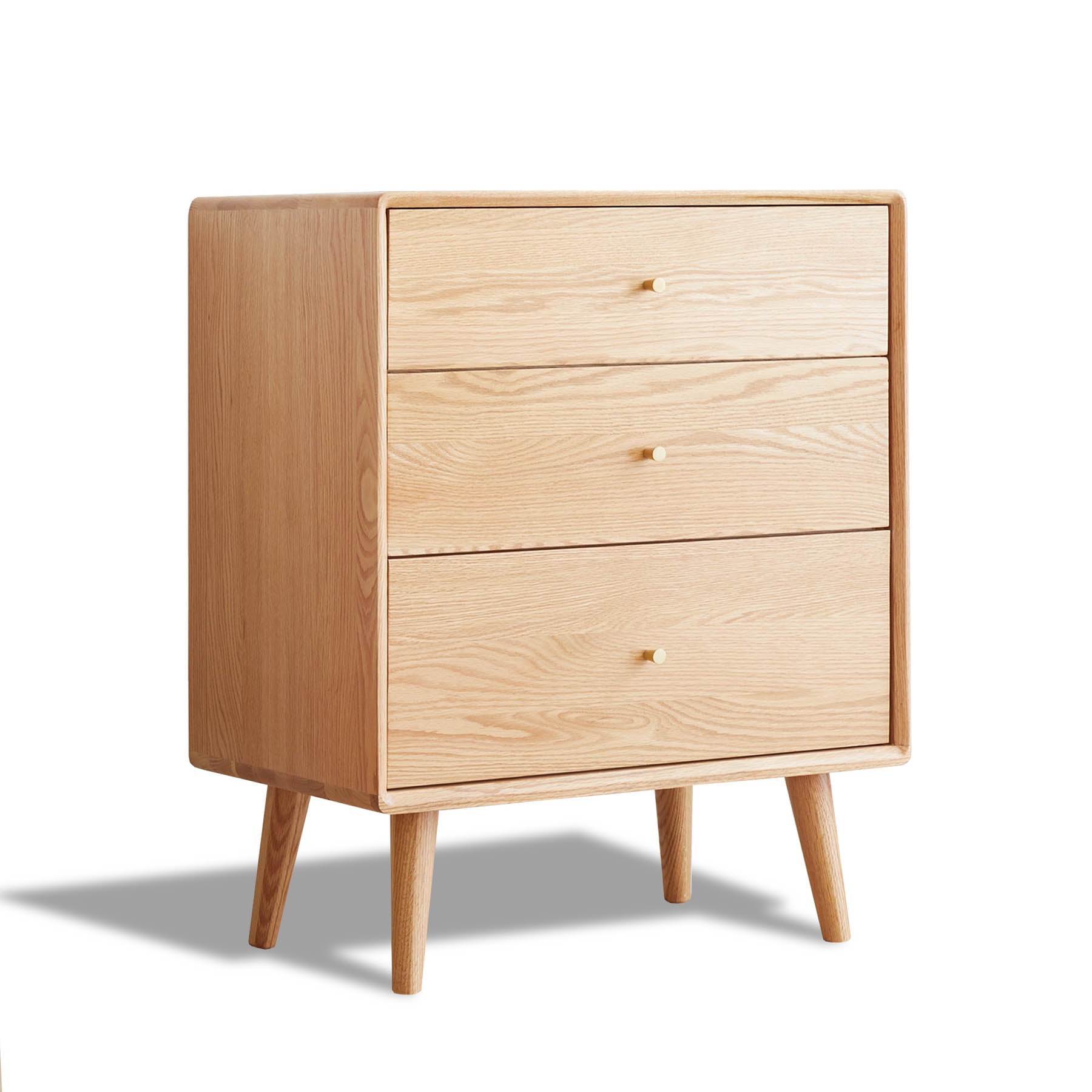 Ronne Solid Oak Chest of Drawer Bedside Table