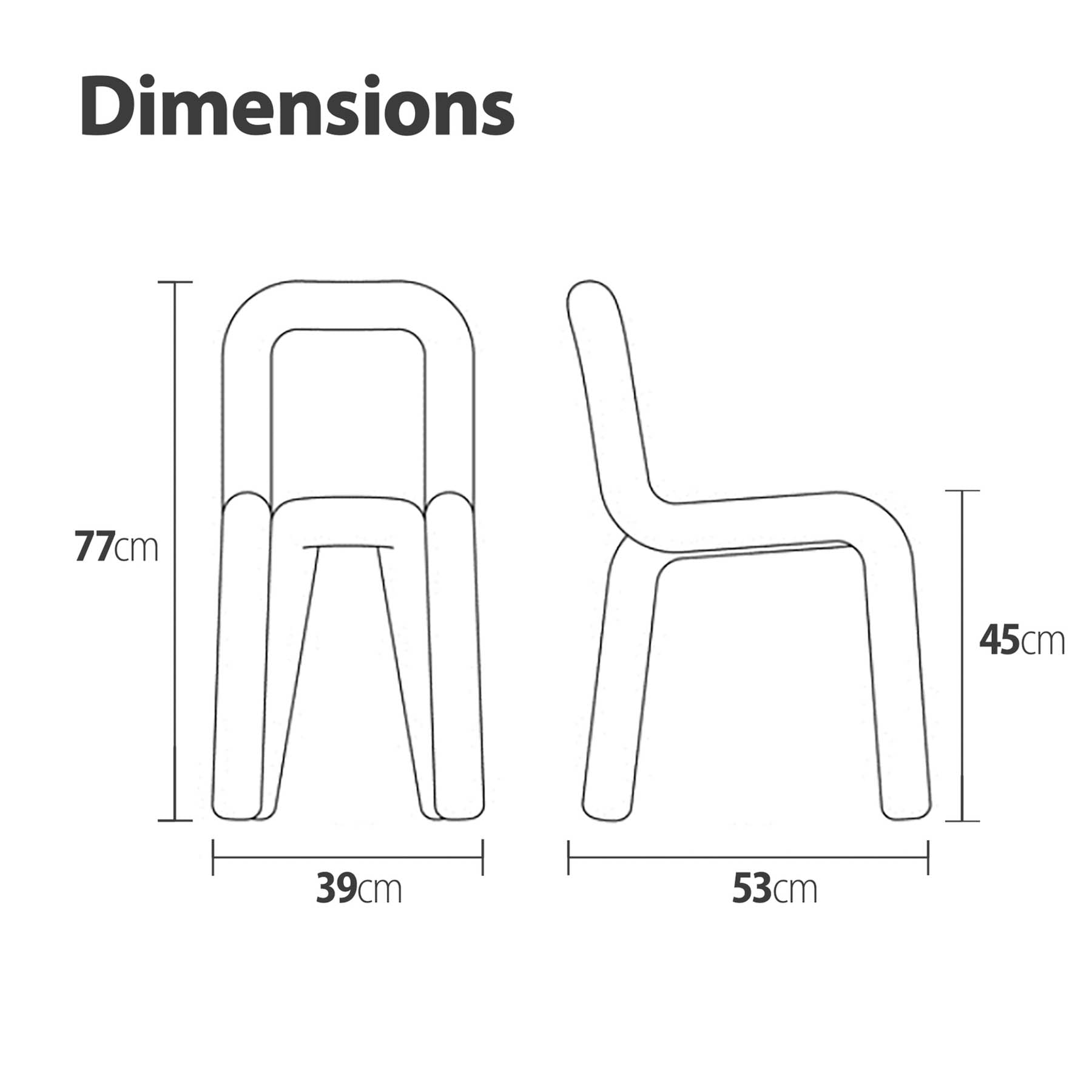 Eslov BOLD Chair Series - Black Beauty