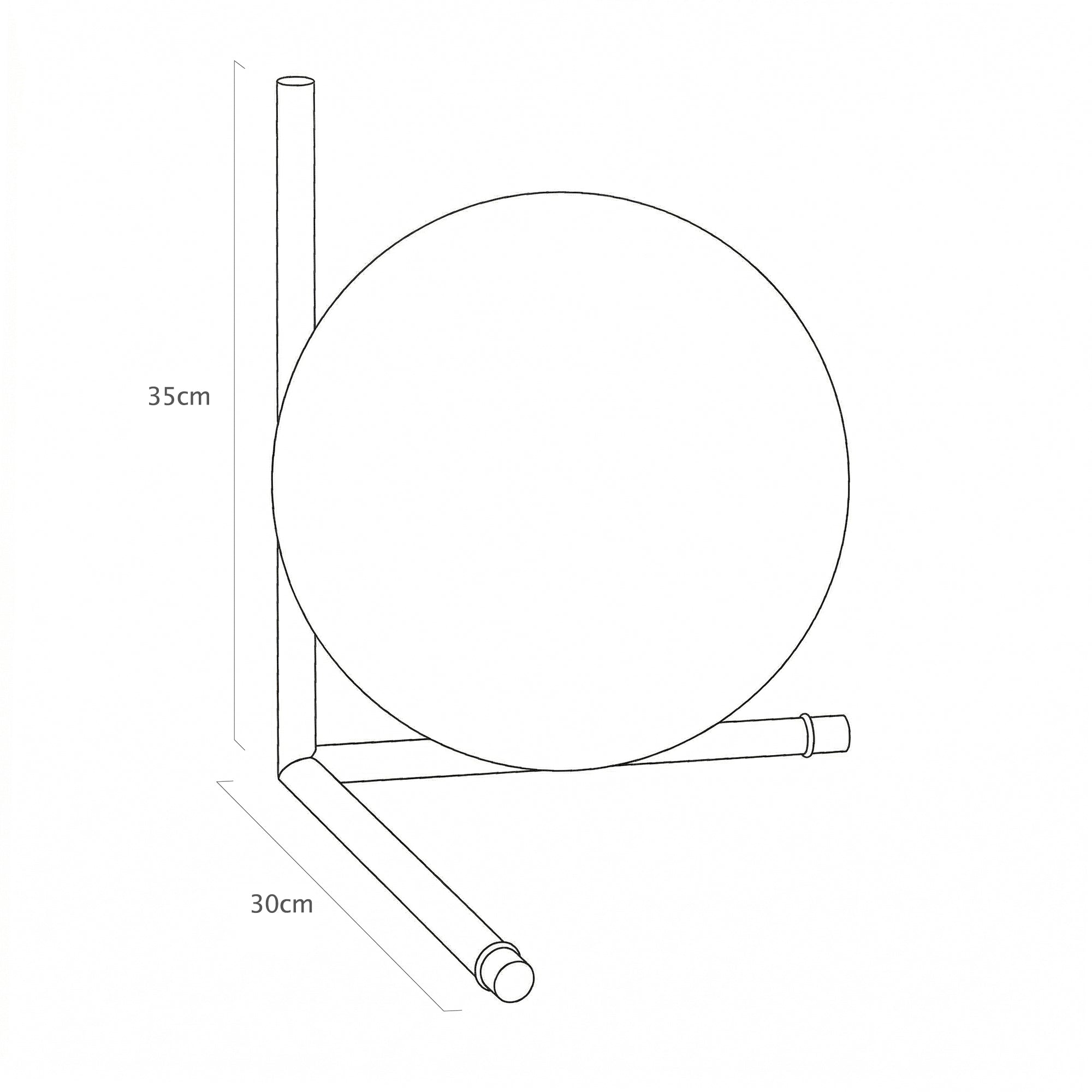 Fagernes Minimalist Globe Table Lamp