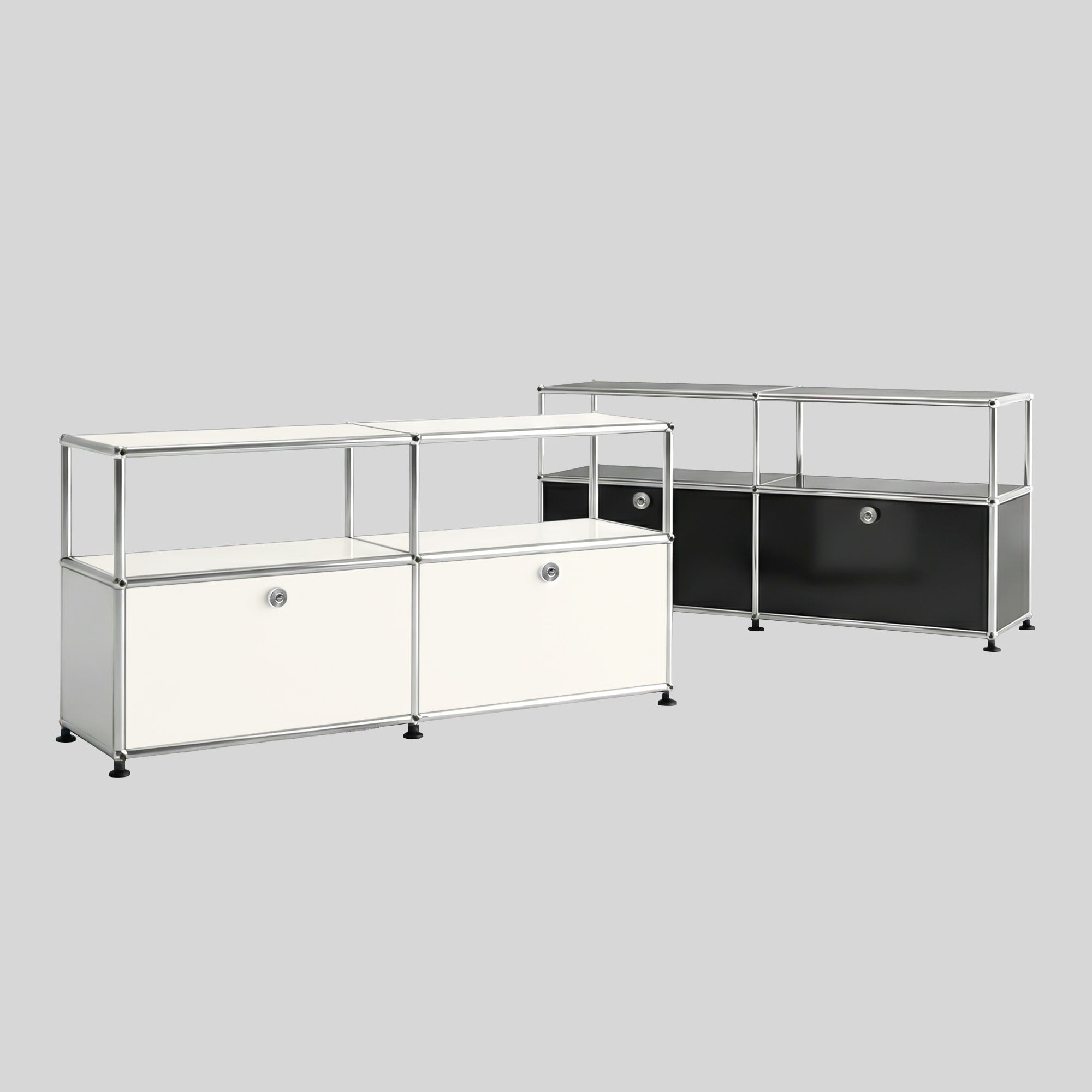 Fredericia Cabinet Stainless Steel | Dual-Module Modular Sideboard