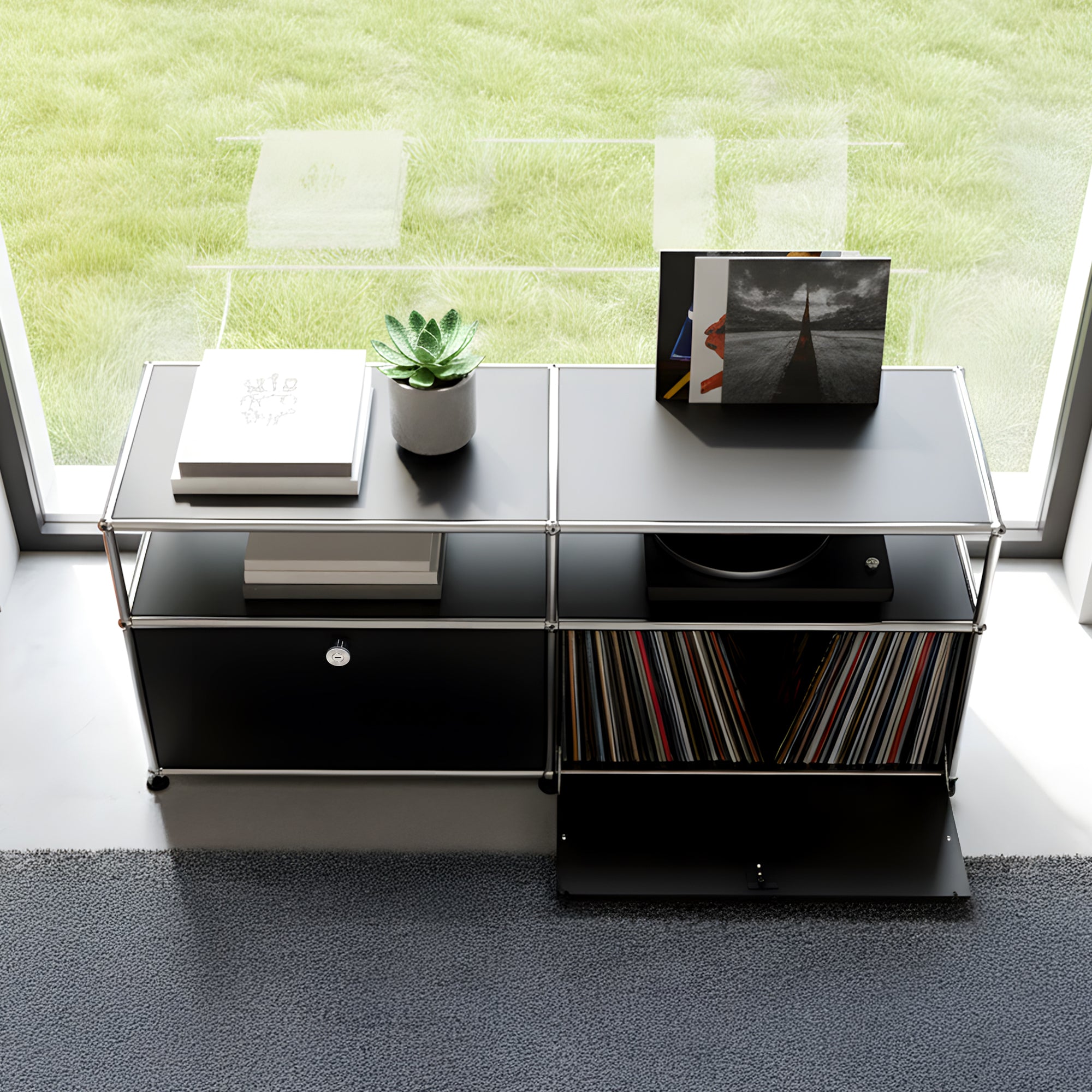 Fredericia Cabinet Stainless Steel | Dual-Module Modular Sideboard