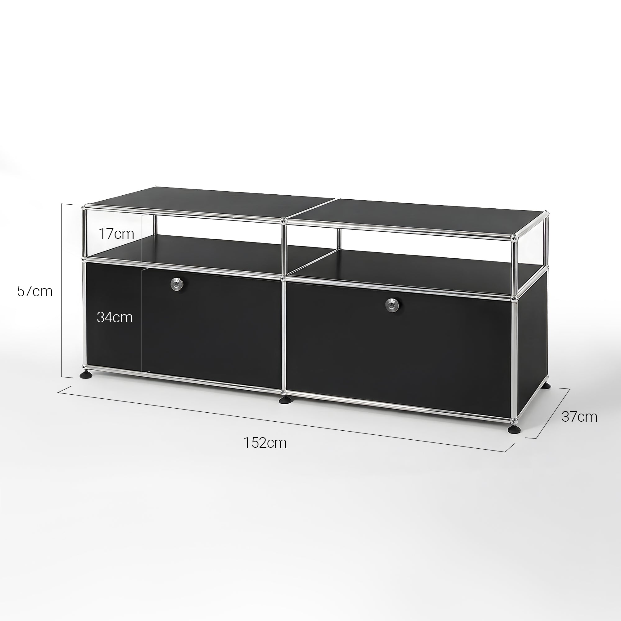 Fredericia Cabinet Stainless Steel | Dual-Module Modular Sideboard