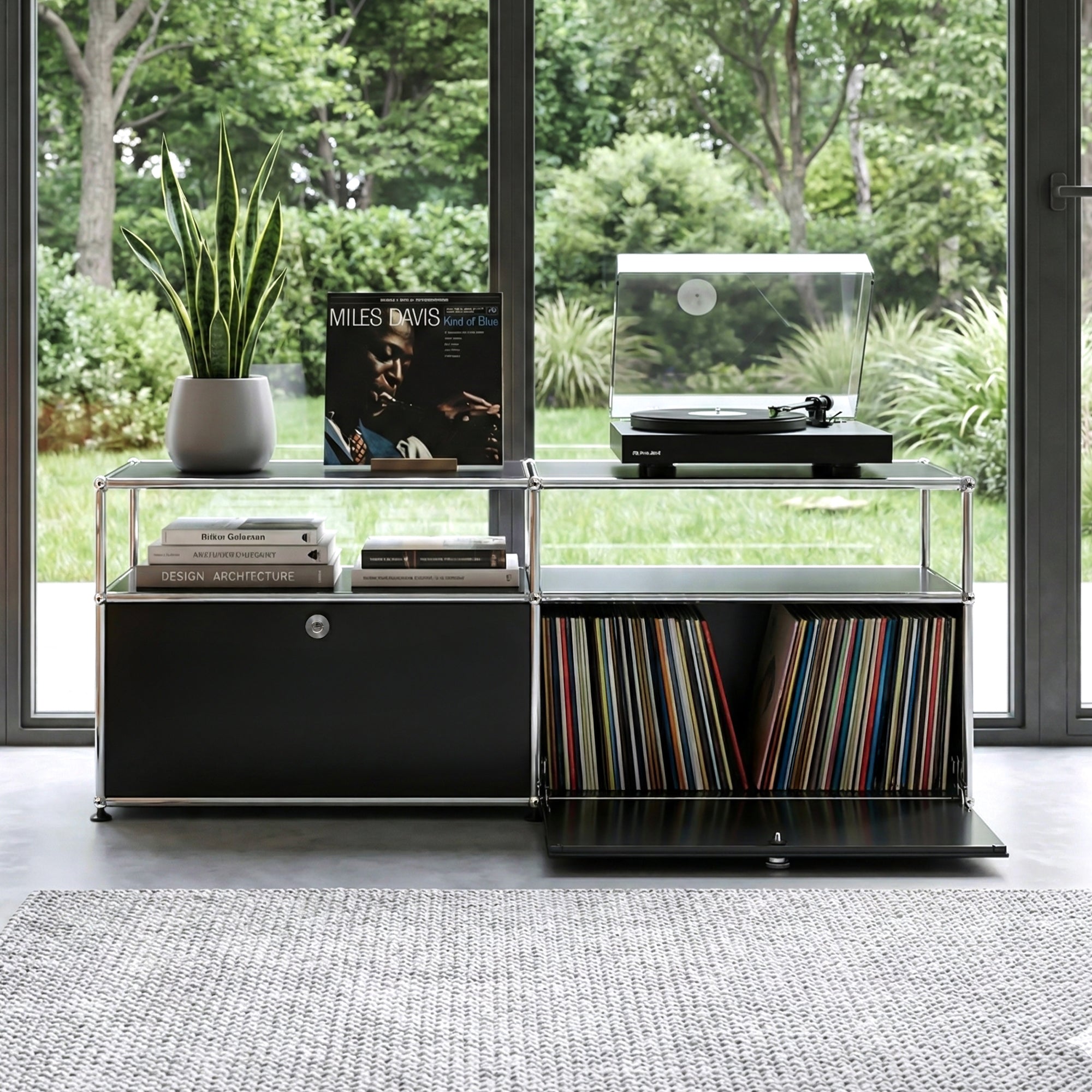 Fredericia Cabinet Stainless Steel | Dual-Module Modular Sideboard