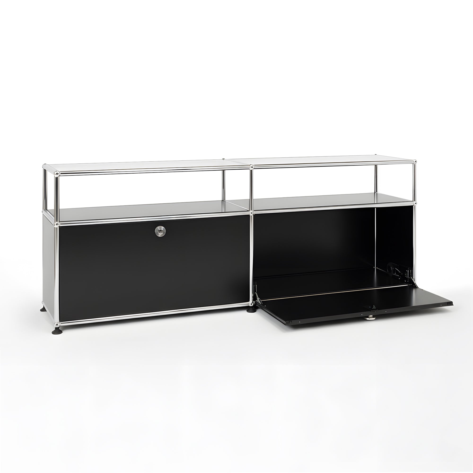 Fredericia Cabinet Stainless Steel | Dual-Module Modular Sideboard
