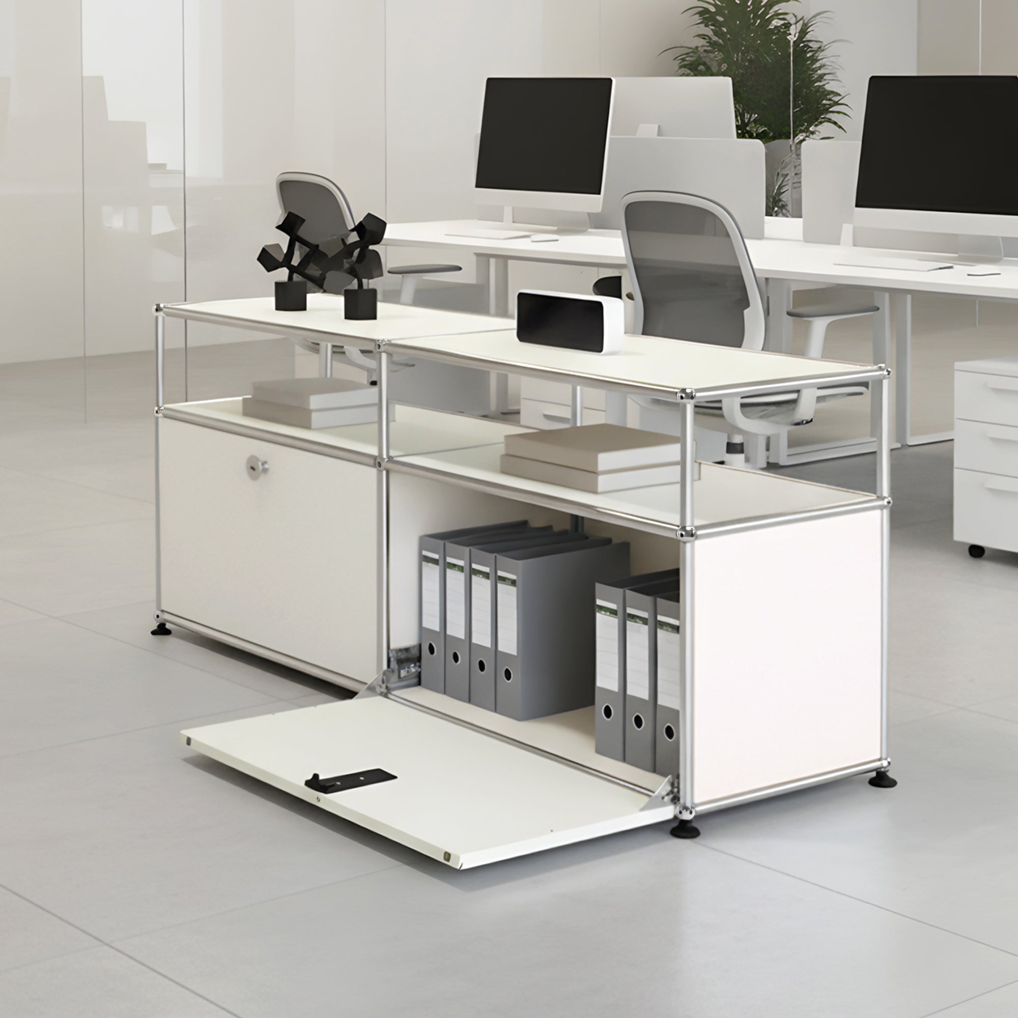 Fredericia Cabinet Stainless Steel | Dual-Module Modular Sideboard