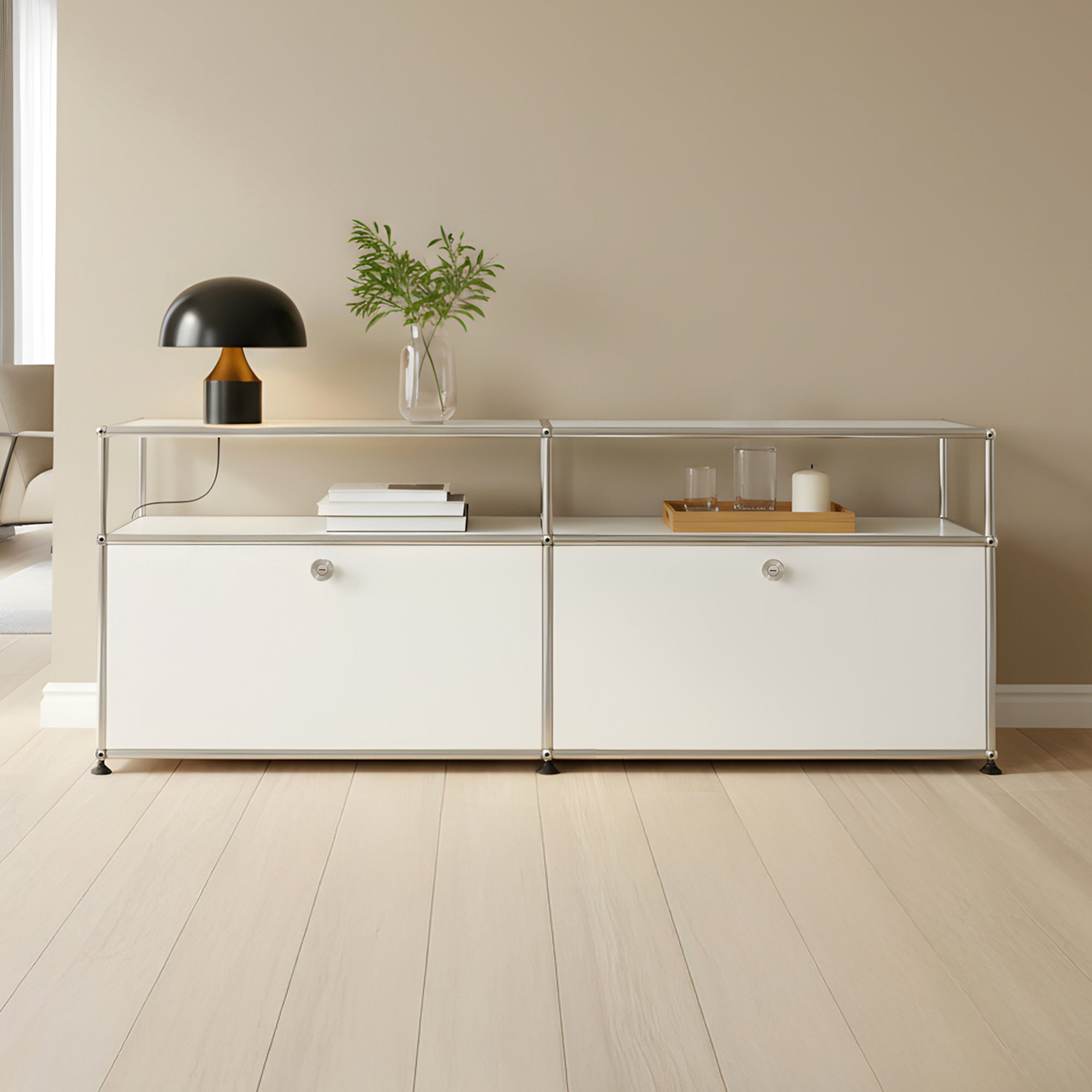 Fredericia Cabinet Stainless Steel | Dual-Module Modular Sideboard