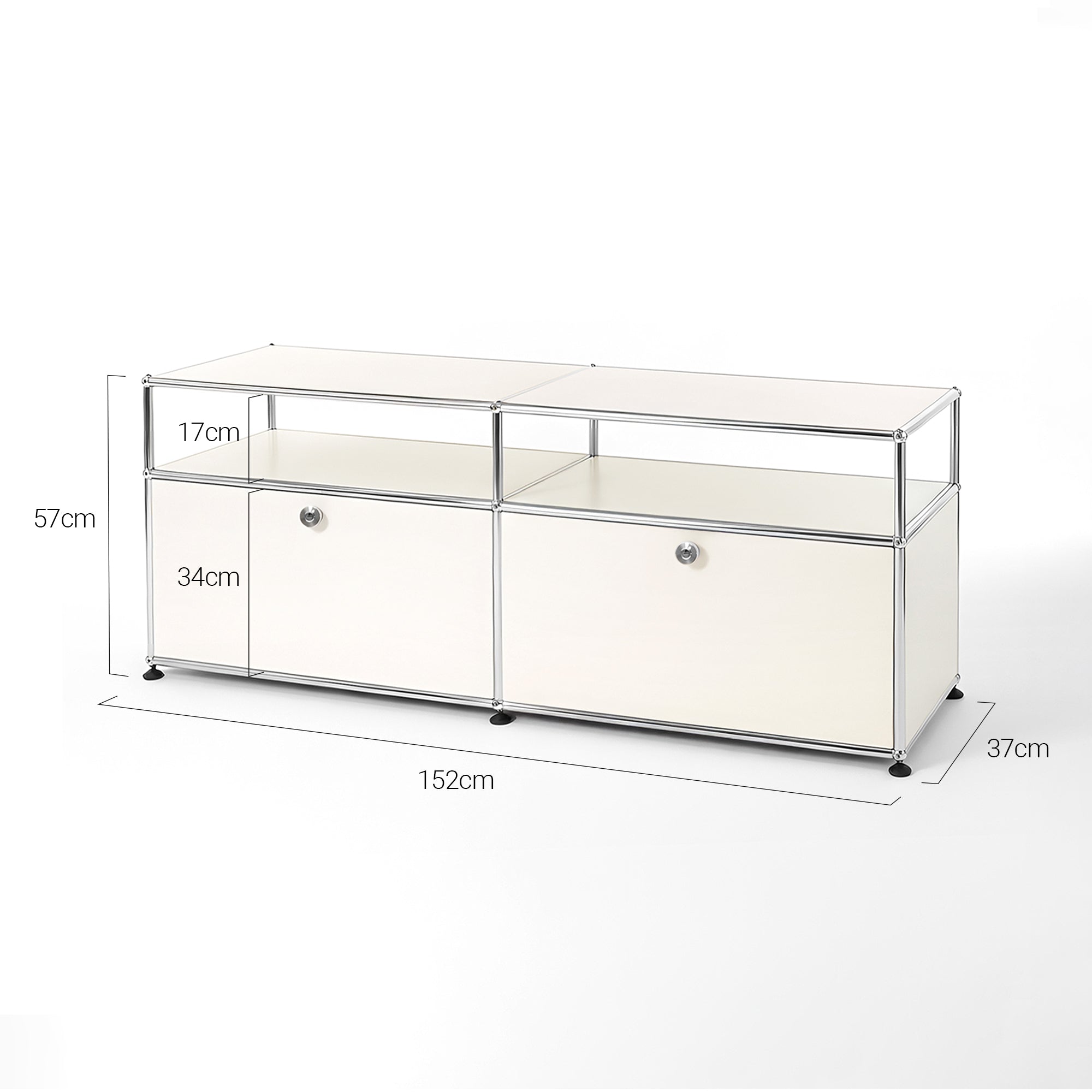 Fredericia Cabinet Stainless Steel | Dual-Module Modular Sideboard