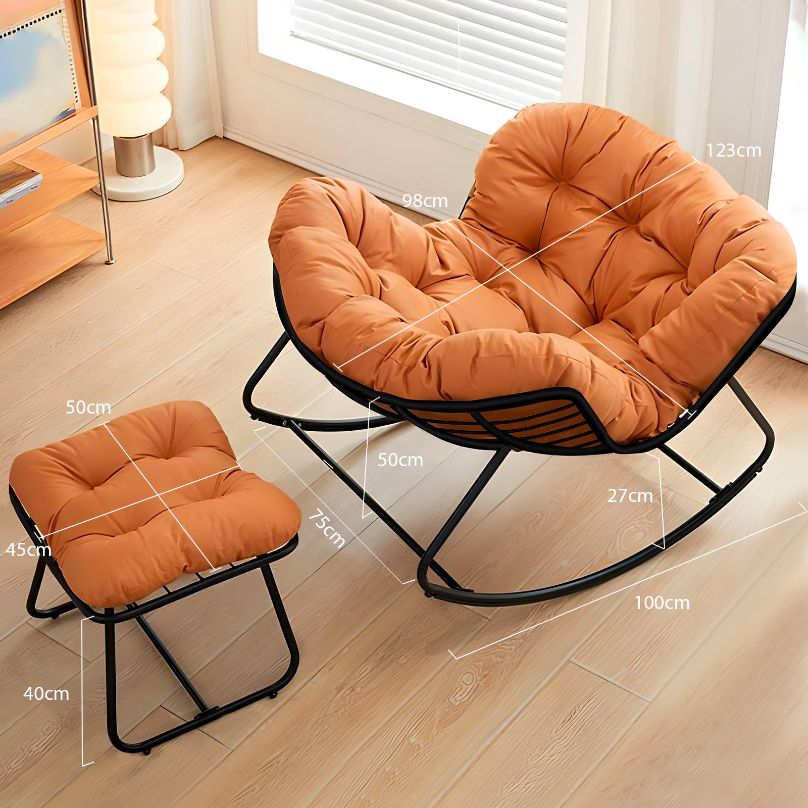 Halmstad Rocking Chair and Foot Stool Set