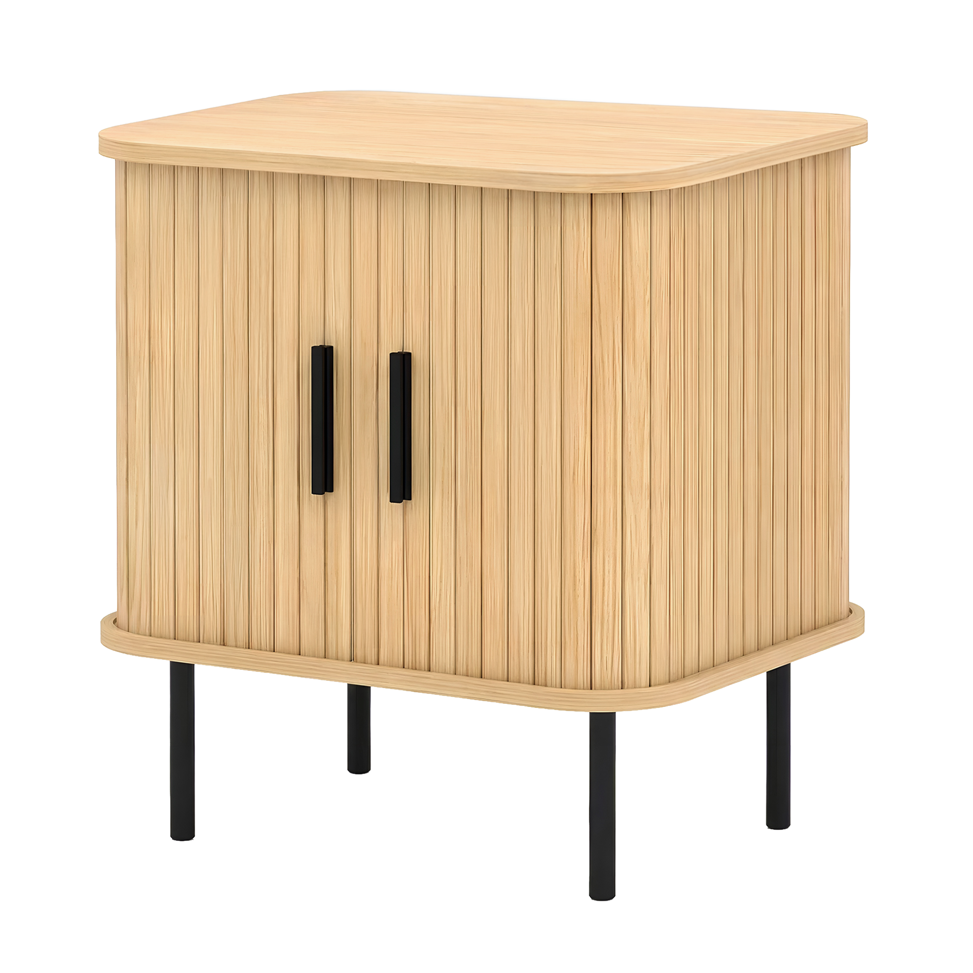 Hillerød Fluted Bedside Table