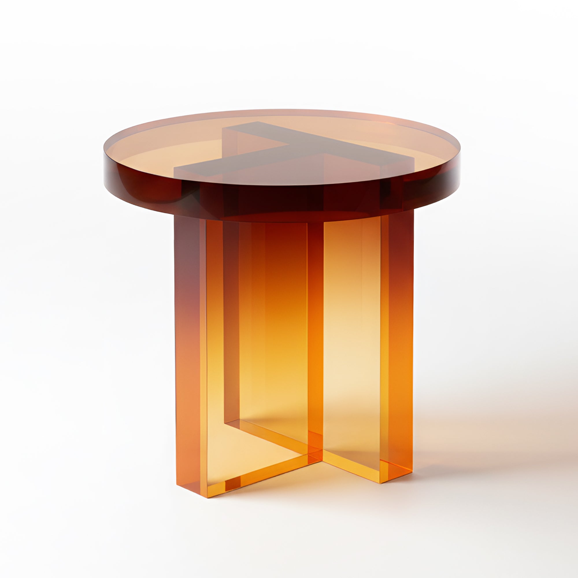 Holstebro Round Acrylic Side Table