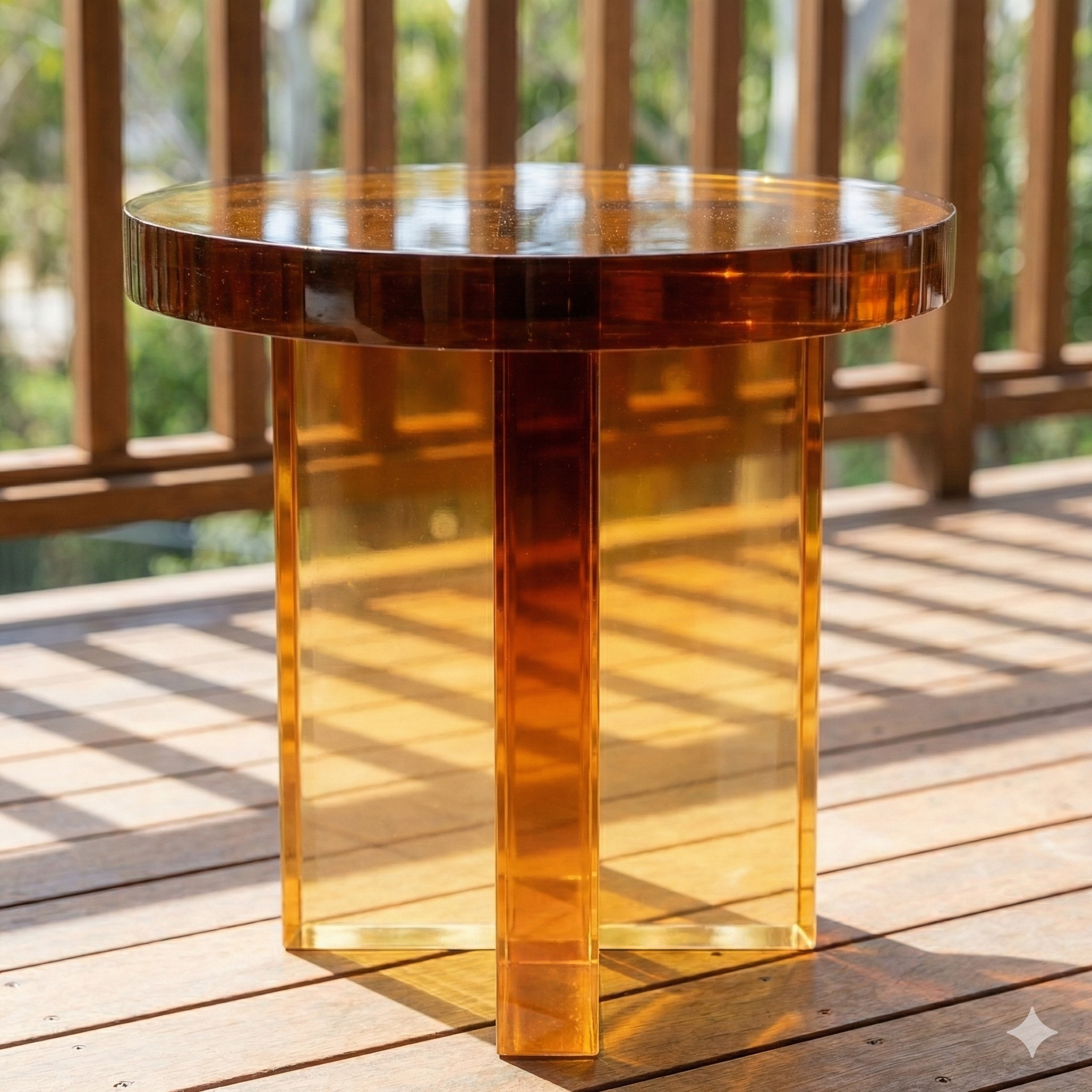 Holstebro Round Acrylic Side Table