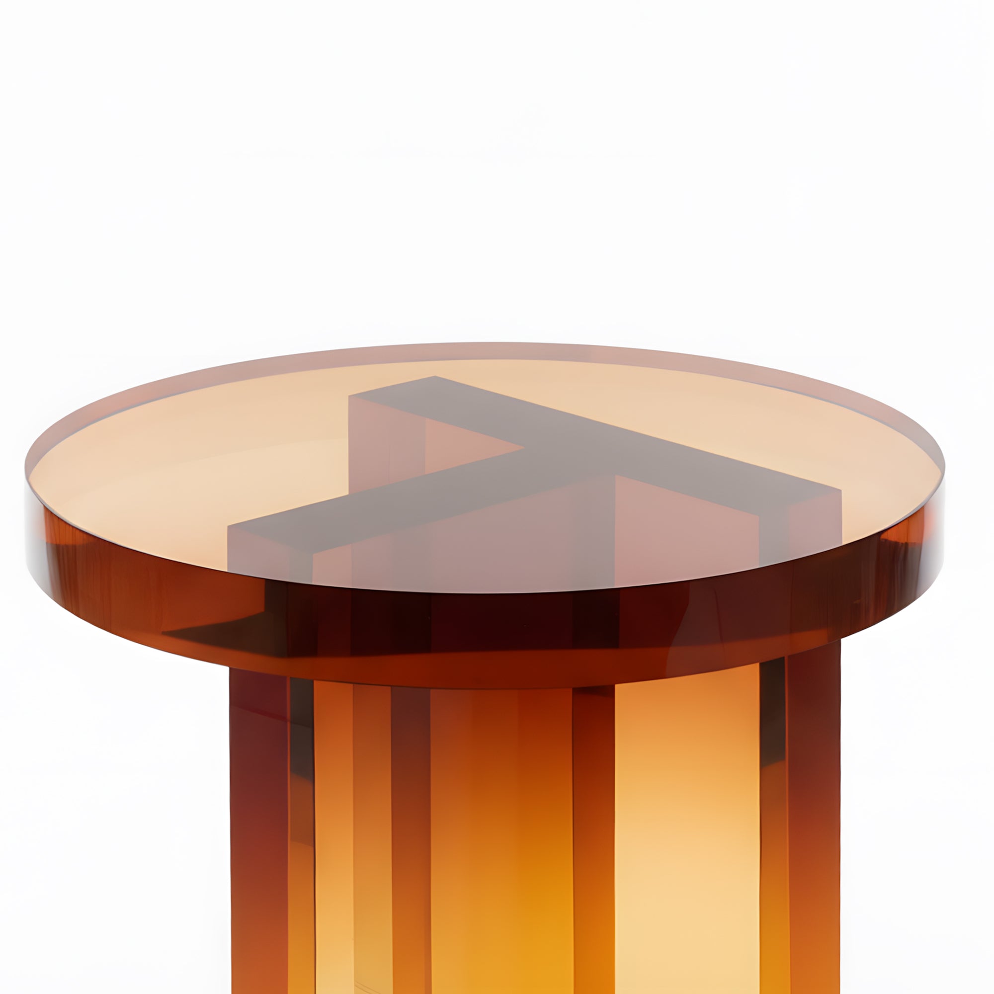 Holstebro Round Acrylic Side Table