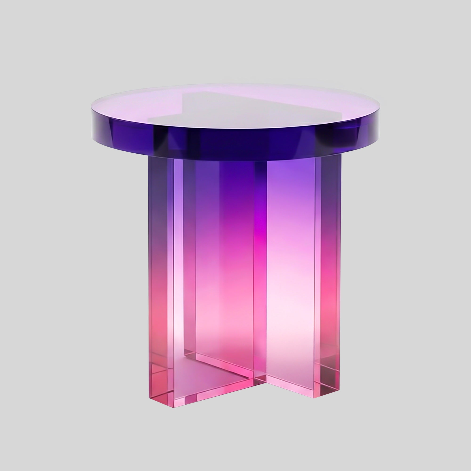 Holstebro Round Acrylic Side Table