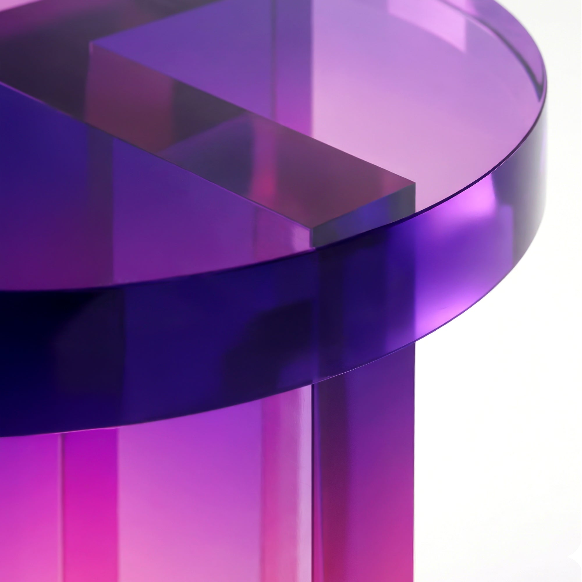 Holstebro Round Acrylic Side Table