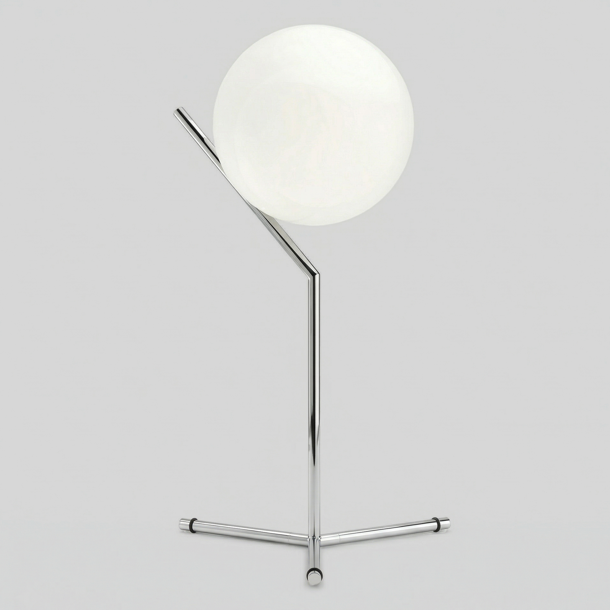 Jessheim Glass Globe Table Lamp - Silver