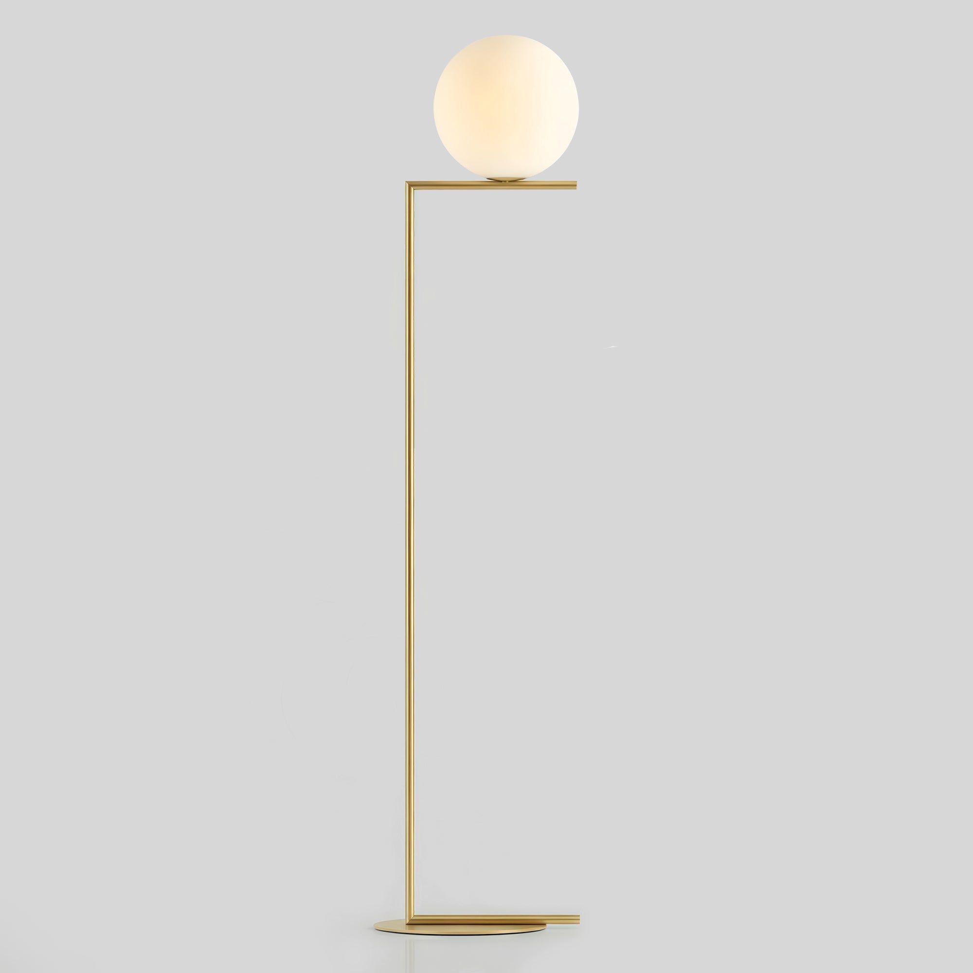 Lillesand Modern Glass Globe Floor Lamp