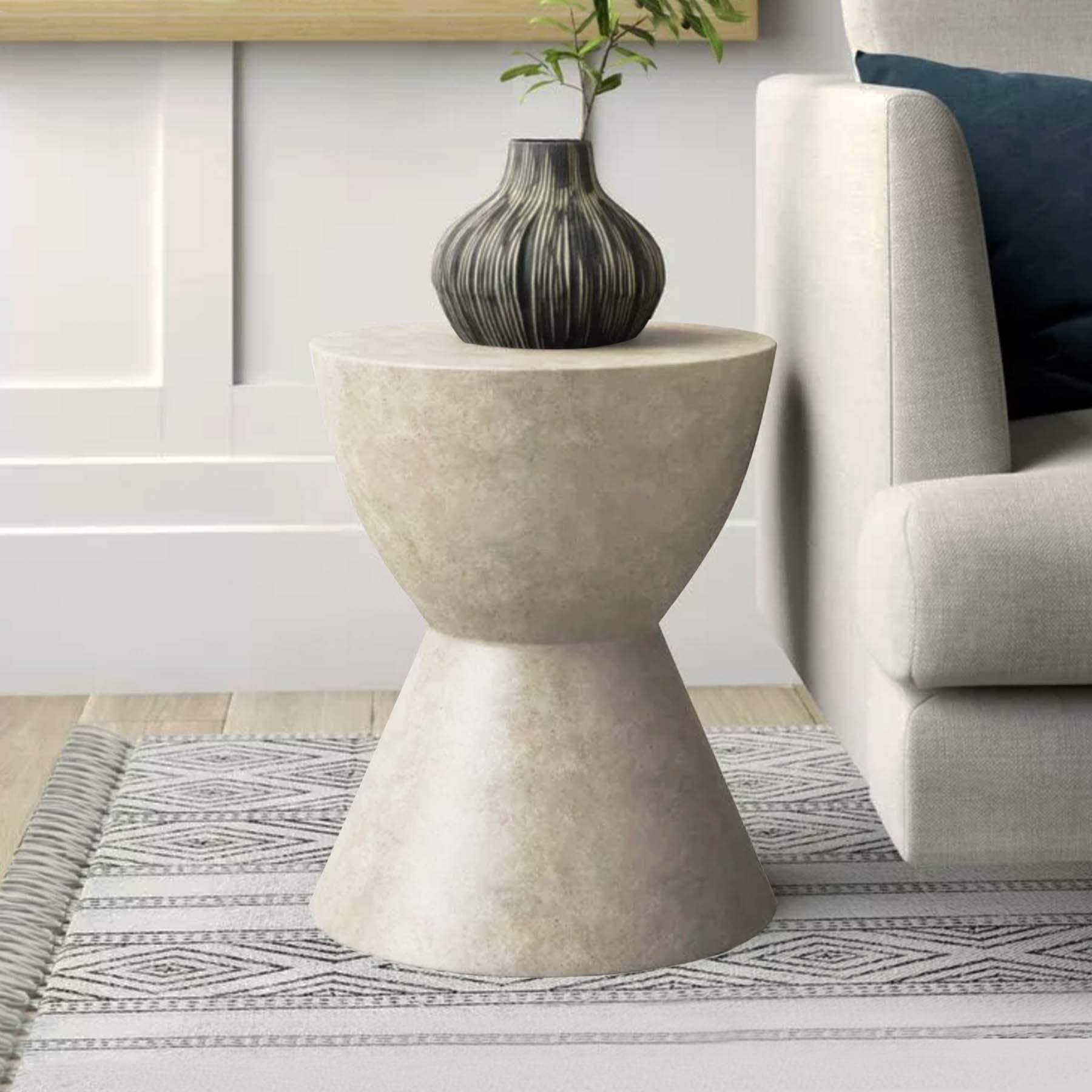 Mysen Pedestal Side Table