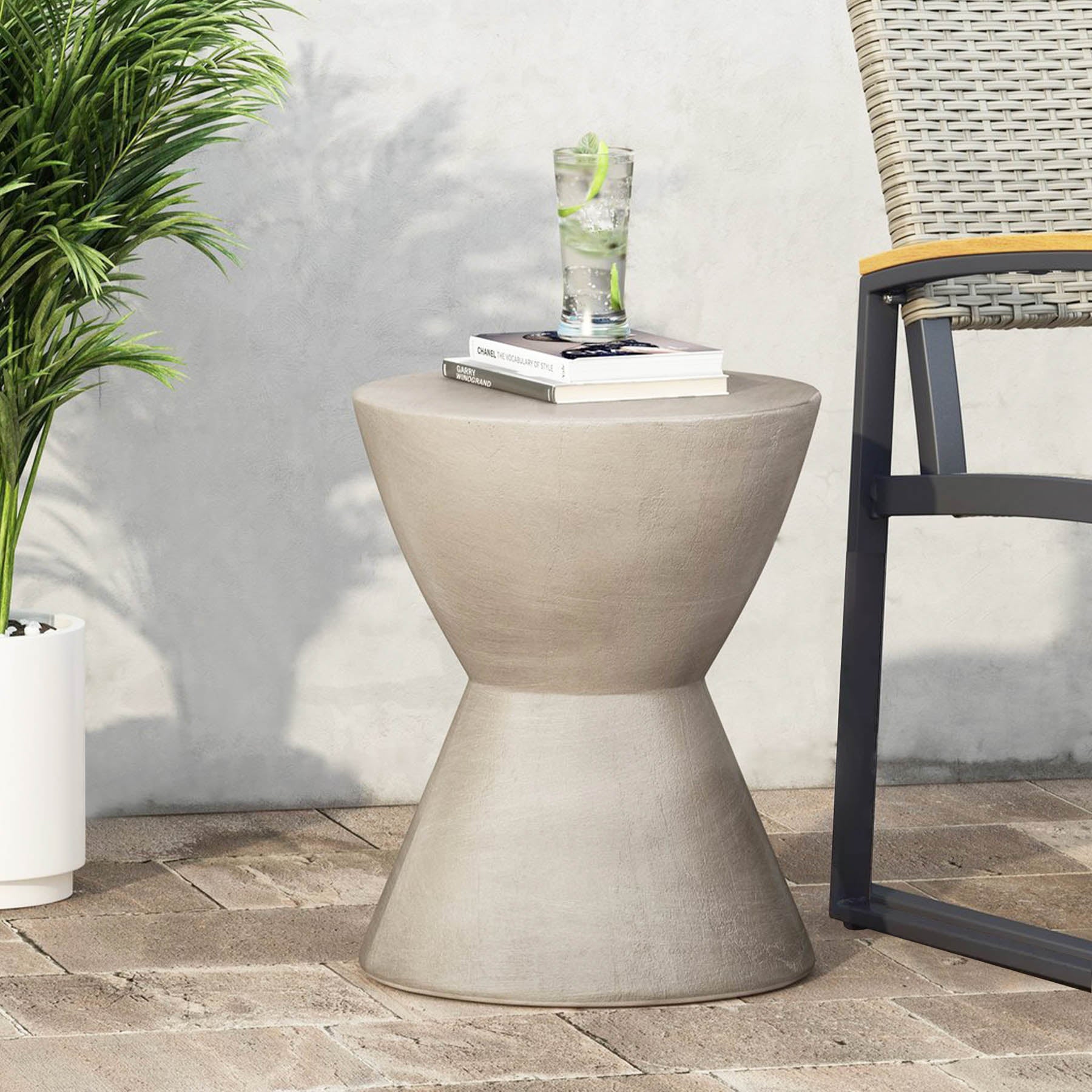 Mysen Pedestal Side Table