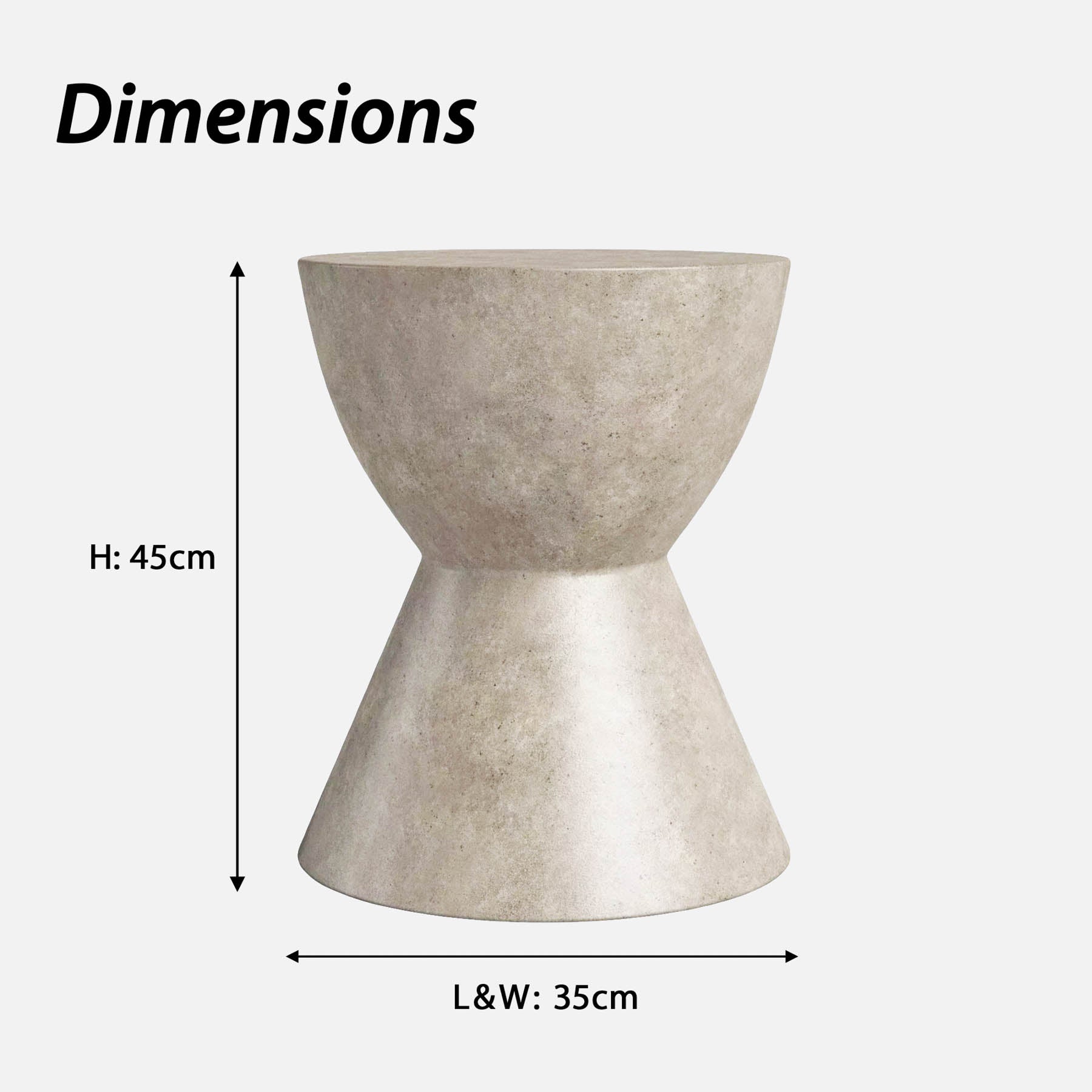 Mysen Pedestal Side Table