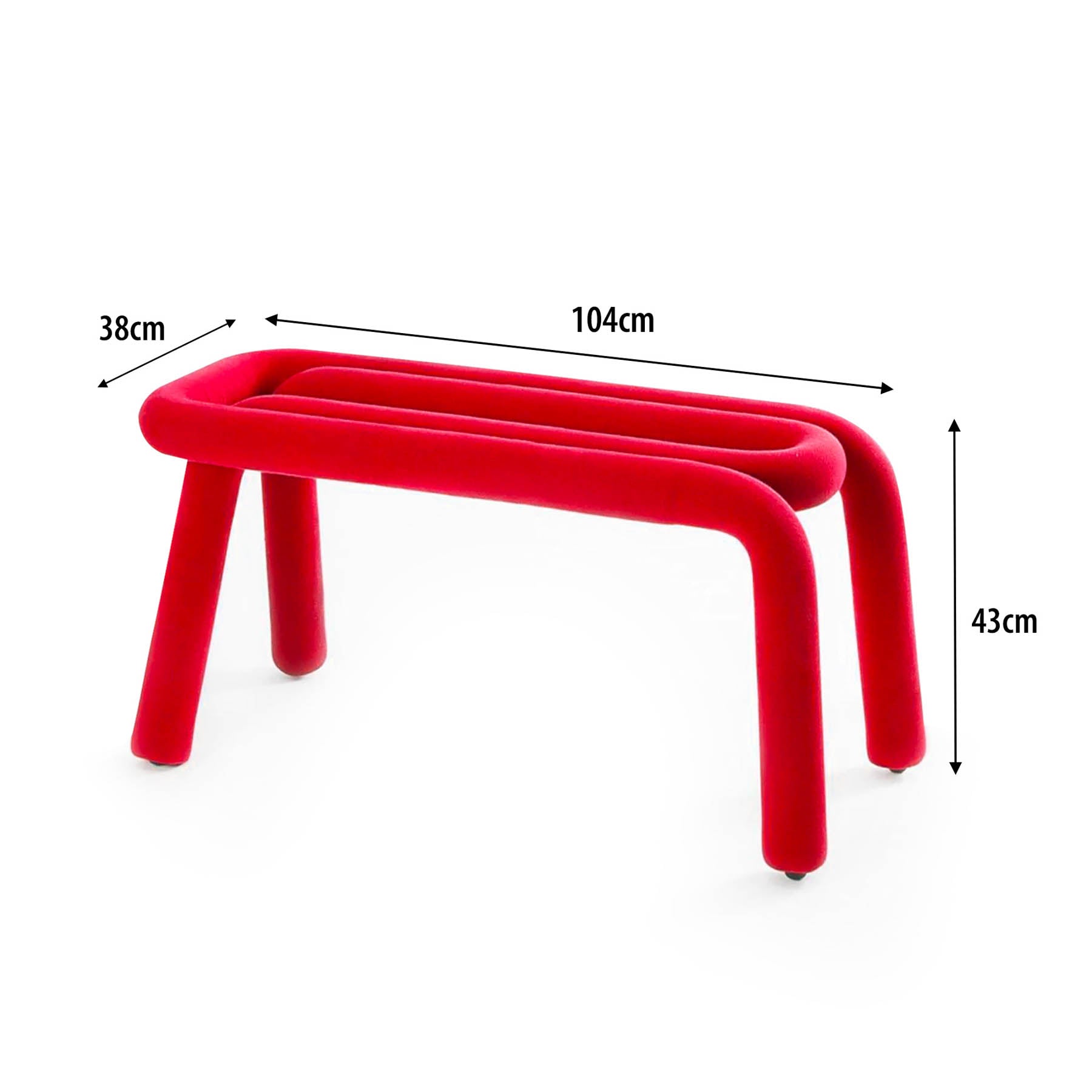 Eksjo Replica Bold Bench - Red