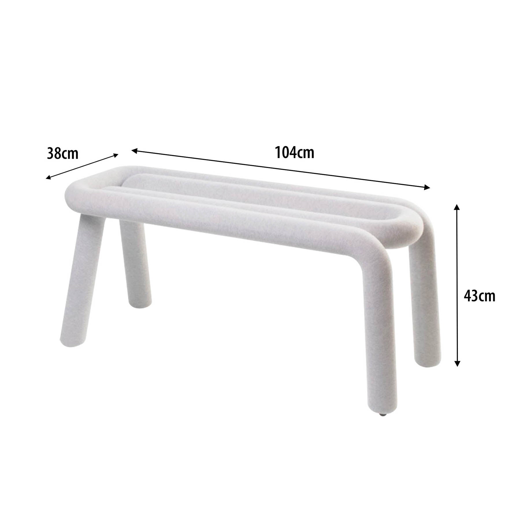 Eksjo Replica Bold Bench - White