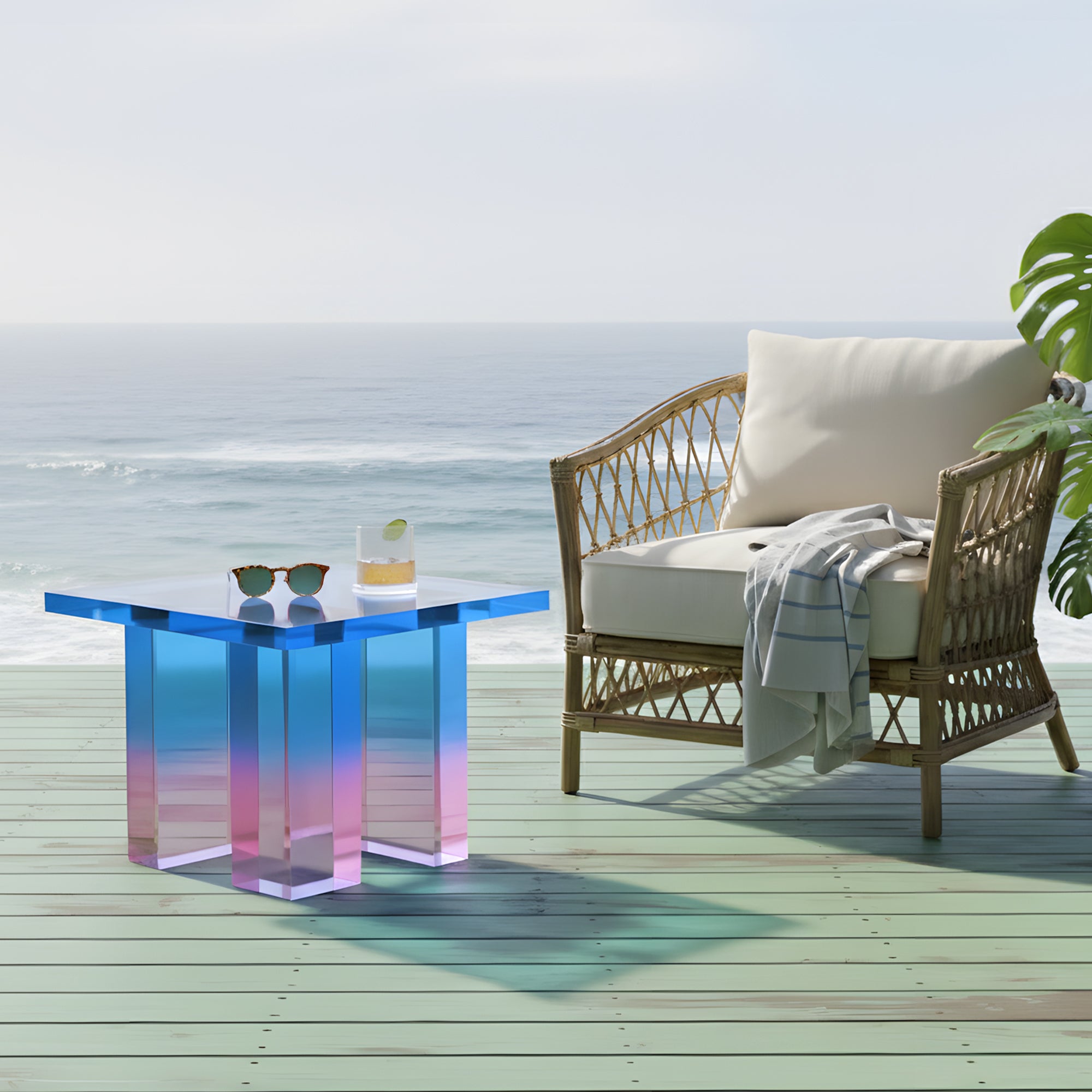 Odder Acrylic Side Table