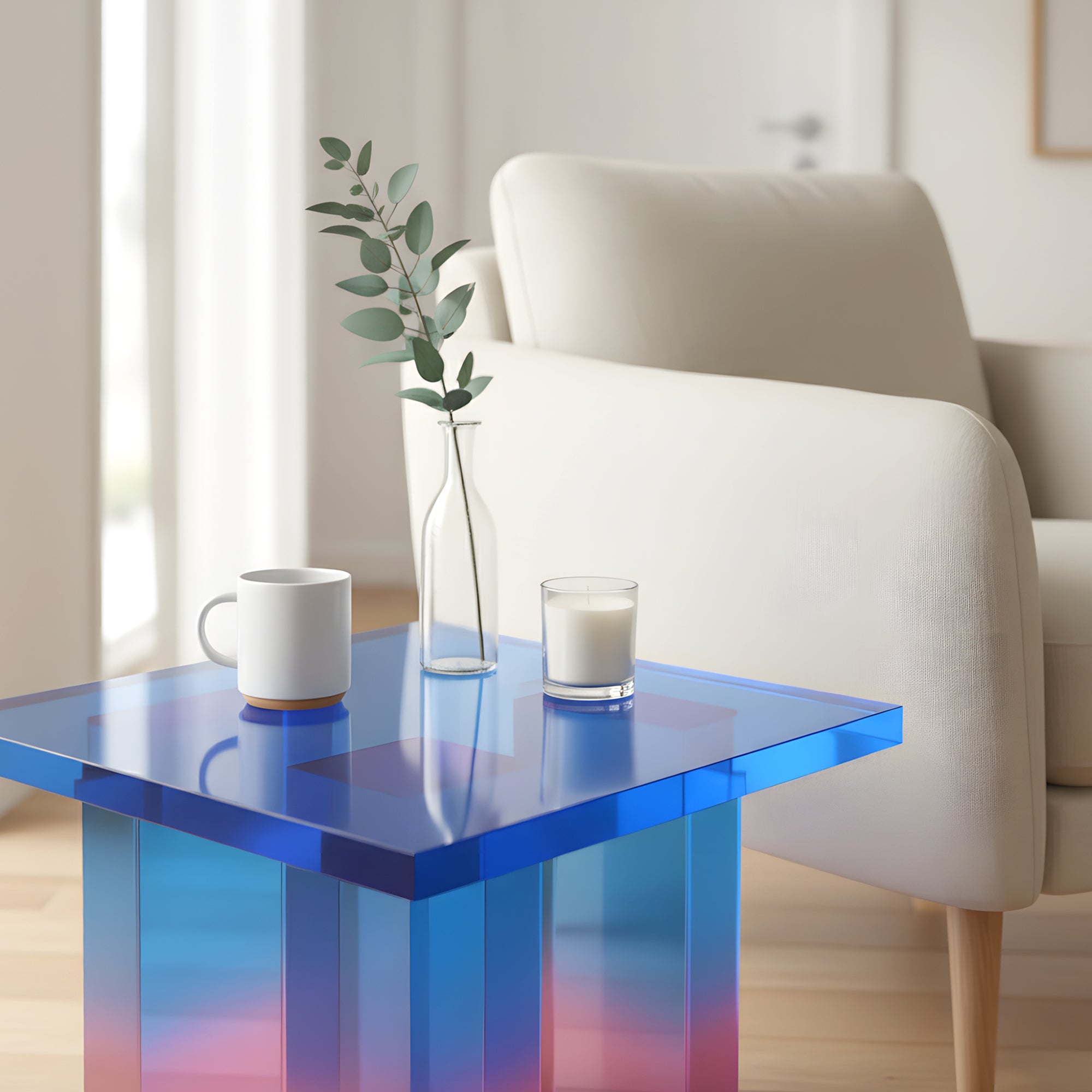 Odder Acrylic Side Table